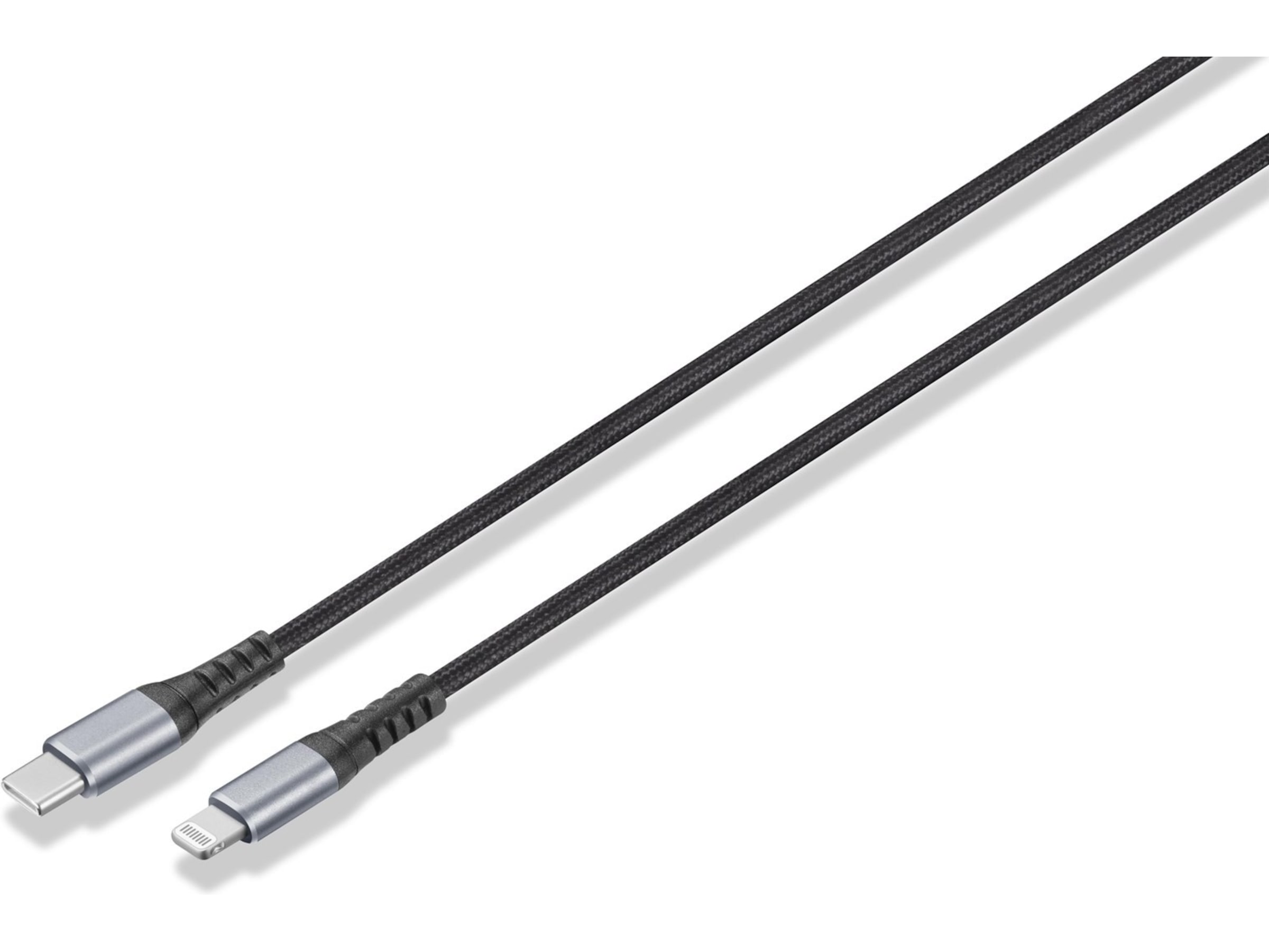 Andersson flätad USB-C till Lightning-kabel 3m (svart) 2 pk USB-kablar