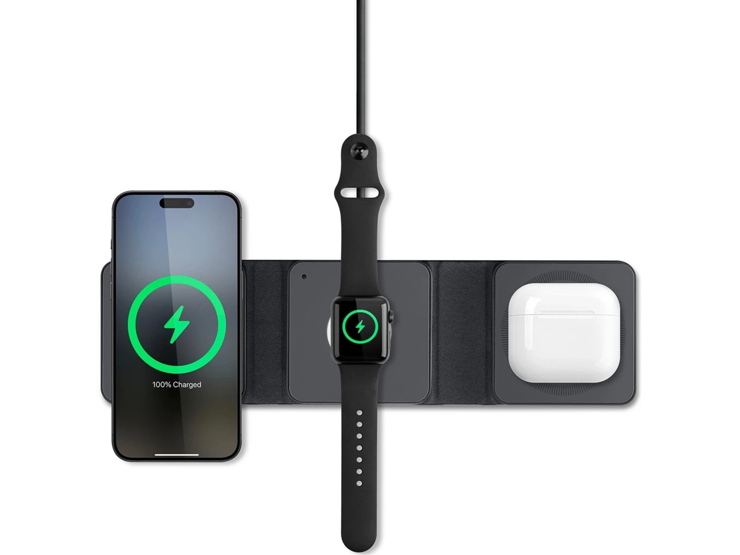 Andersson WSC Q2000 Qi Magnetisk 3-i-1 trådlös laddare Trådlös laddare