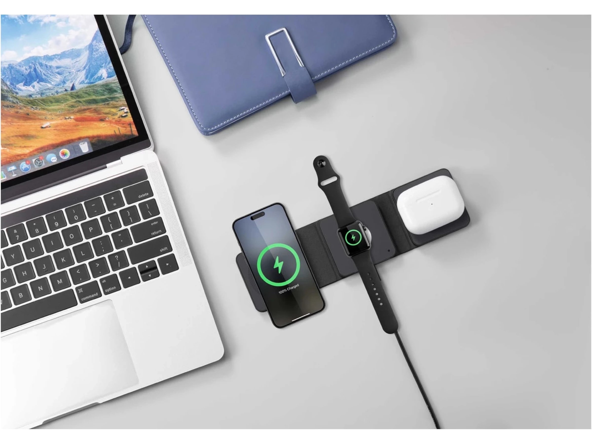 Andersson WSC Q2000 Qi Magnetisk 3-i-1 trådlös laddare Trådlös laddare