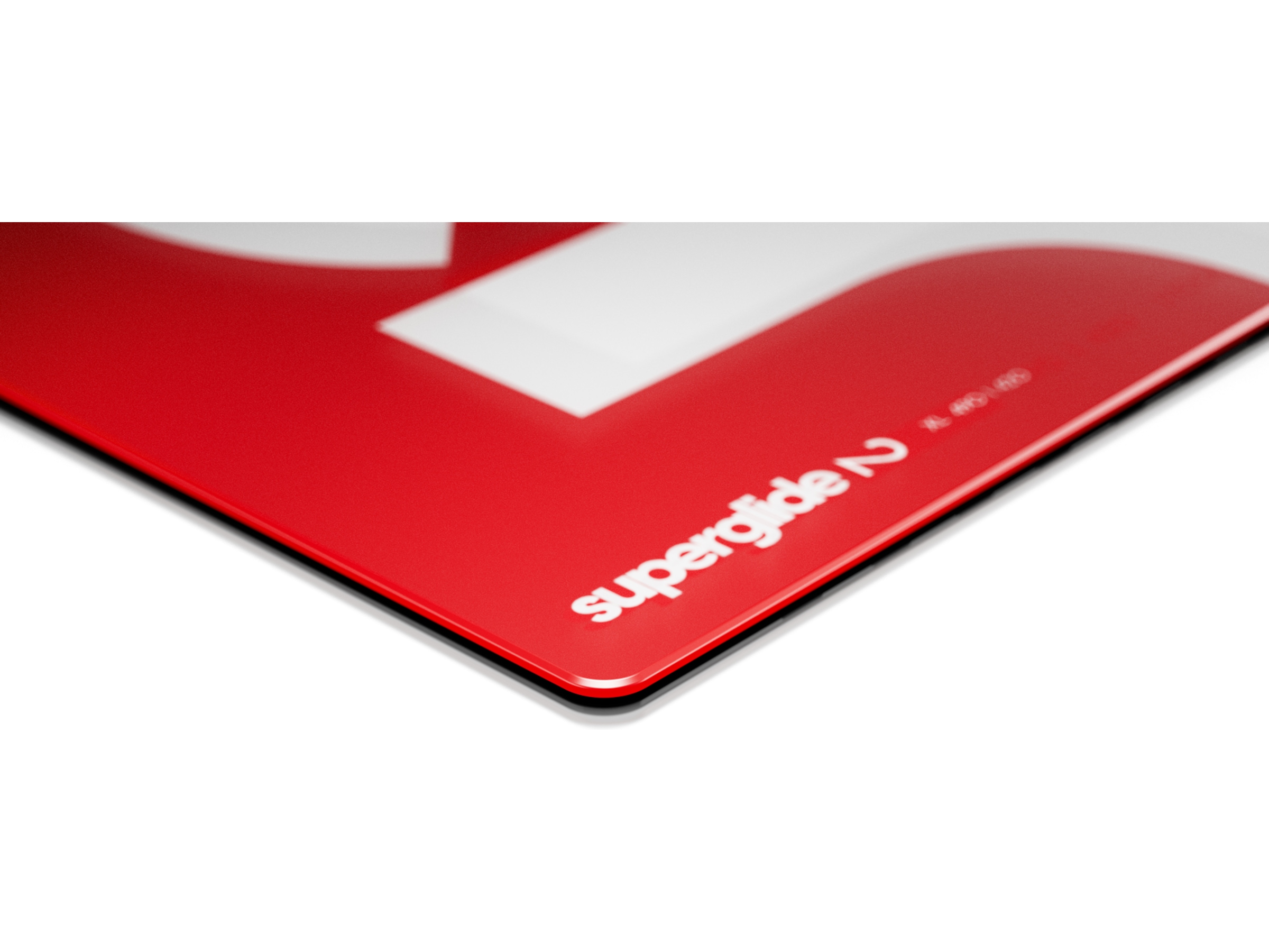 Pulsar Superglide Glass Musematta XL (röd) Gamingmusmatta