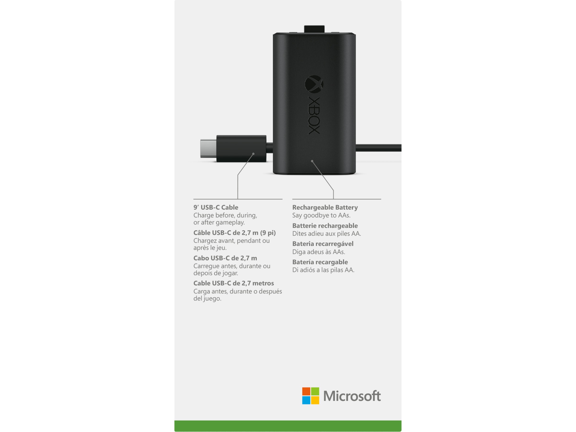 Xbox Laddningsbart Batteri + USB-C-kabel Tillbehör