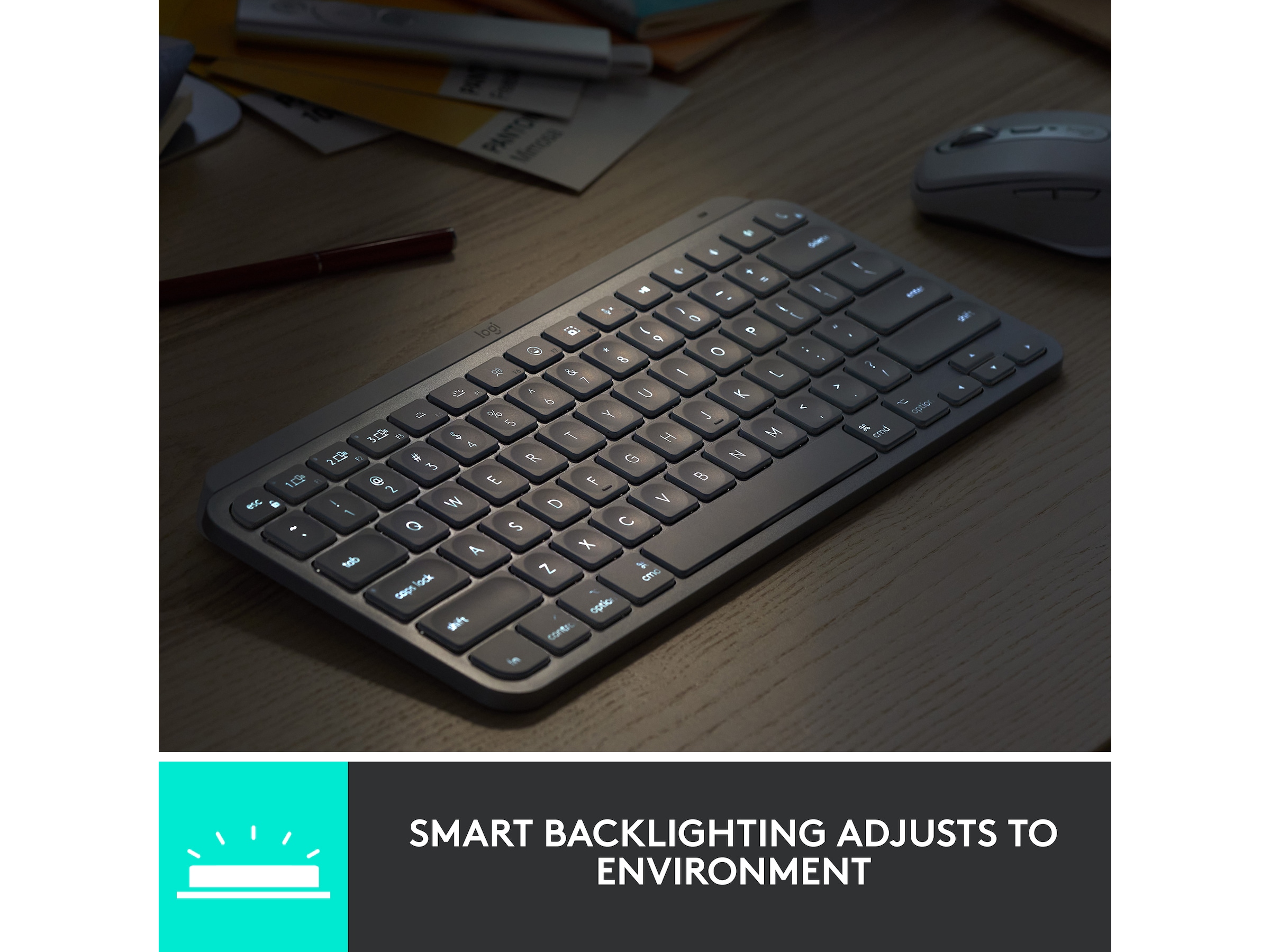 Logitech MX Keys Mini - ROSE. Tangentbord