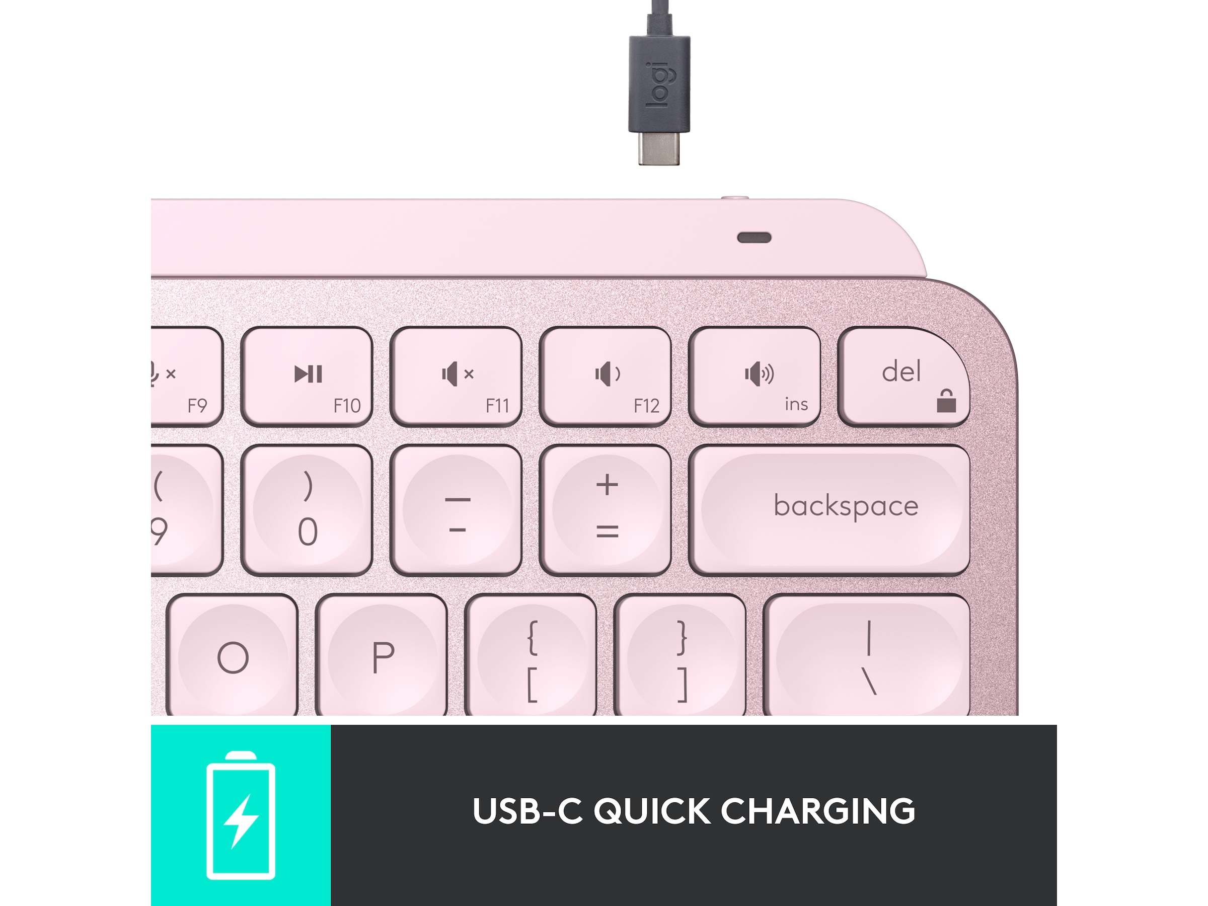 Logitech MX Keys Mini - ROSE. Tangentbord