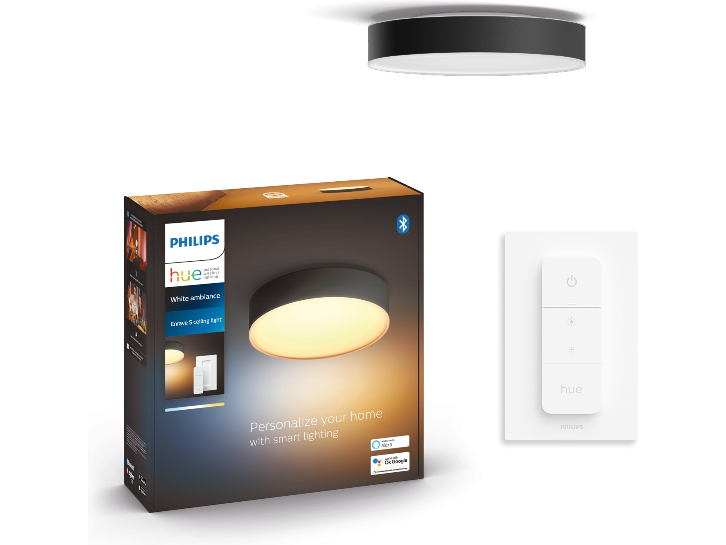 Philips Hue Enrave small taklampa (svart) Taklampa