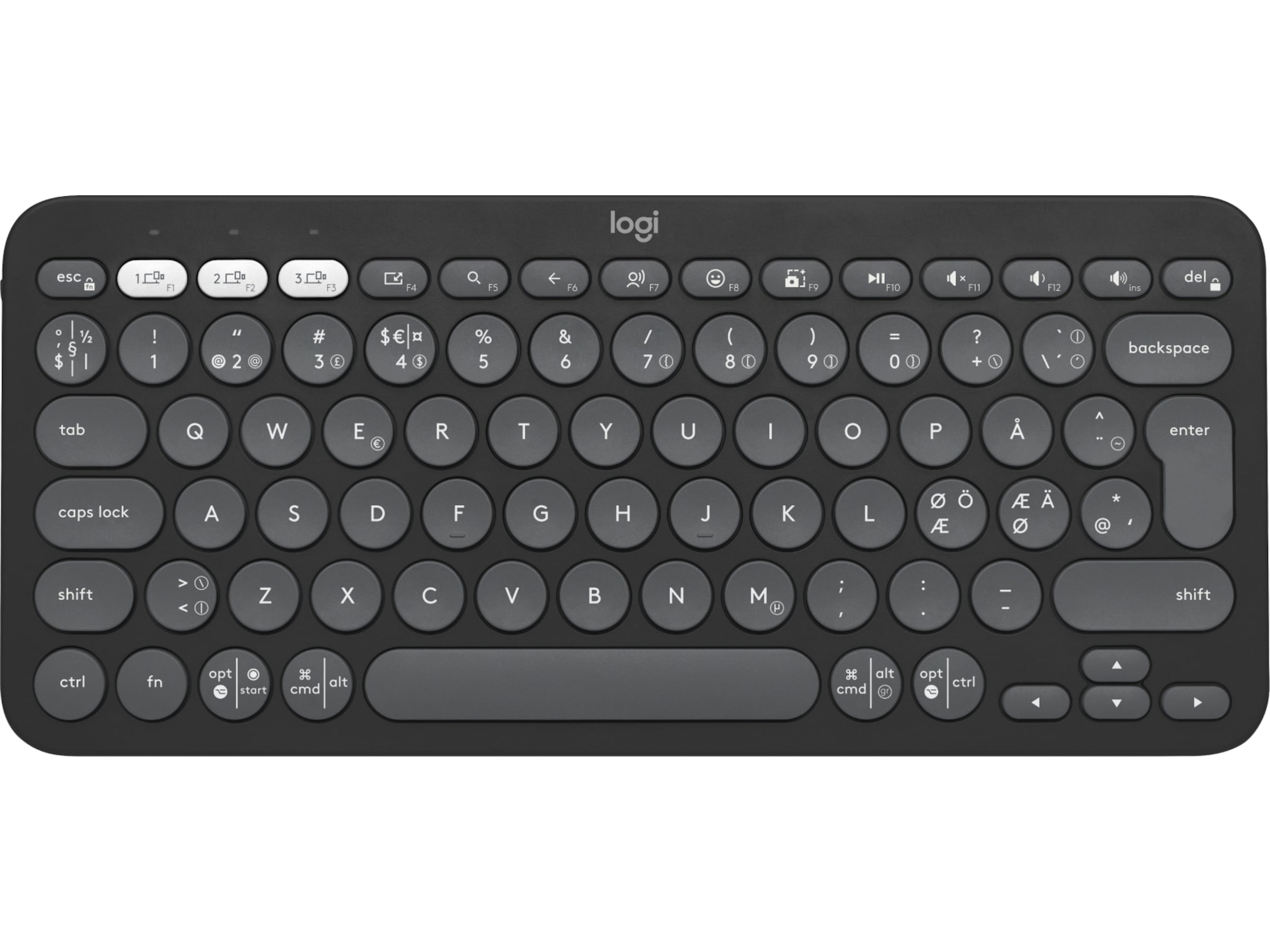 Pebble Keys 2 K380s (svart) Tangentbord