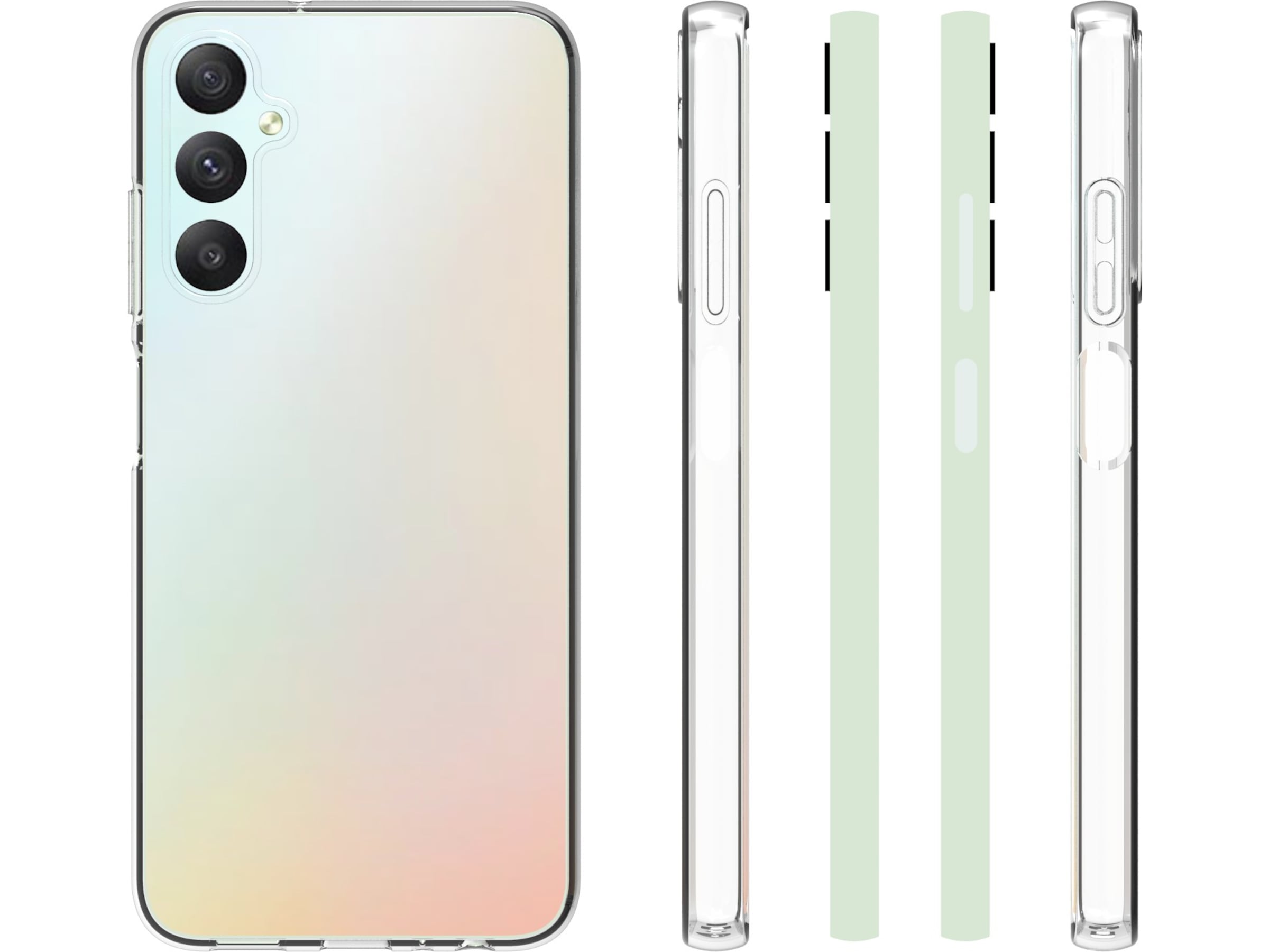 iiglo Galaxy A05S Silikonskydd (transparent) Skydd