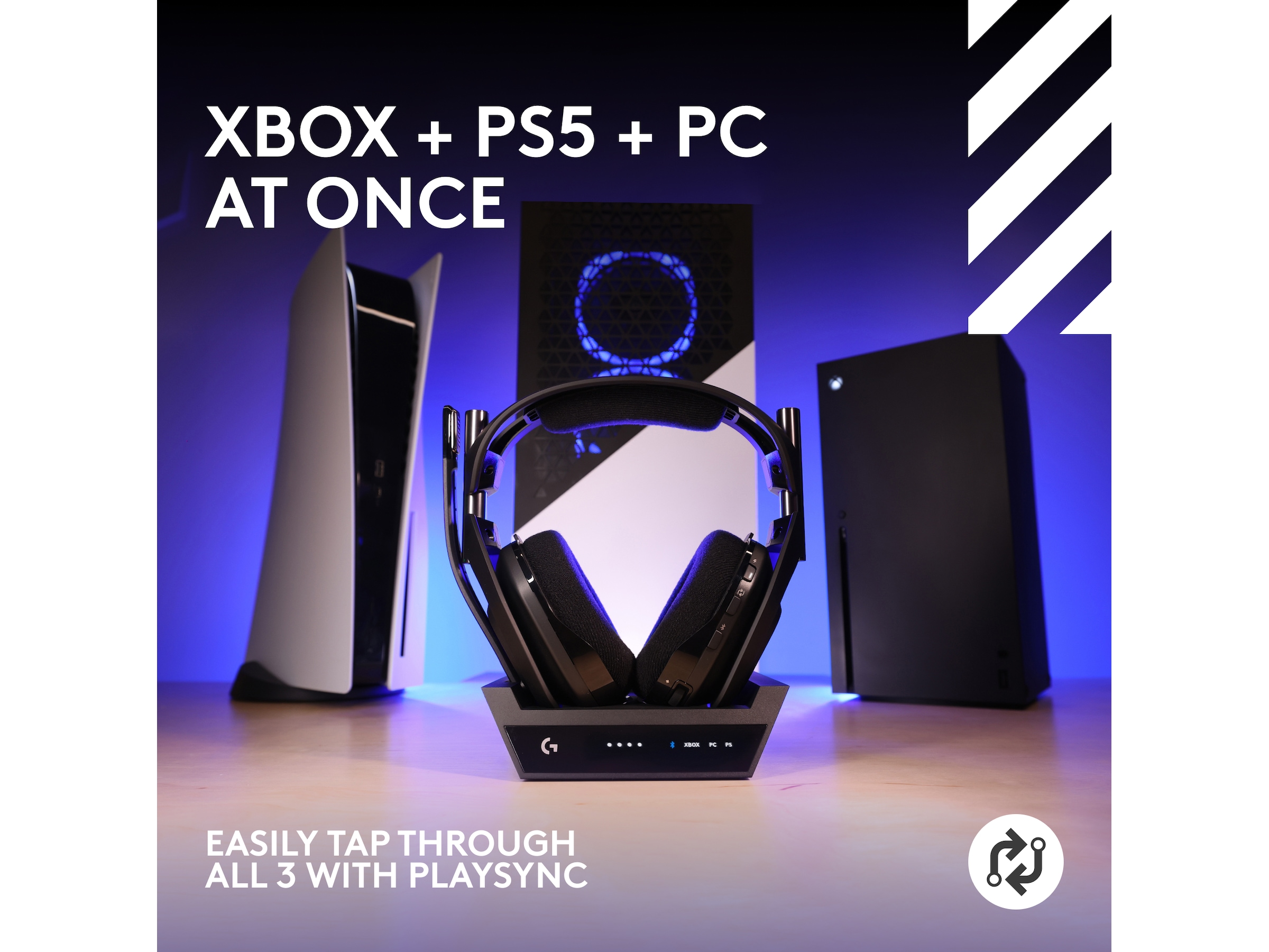 Astro A50 X LIGHTSPEED Trådlöst Gaming headset + batteriladdare (svart) Gamingheadset