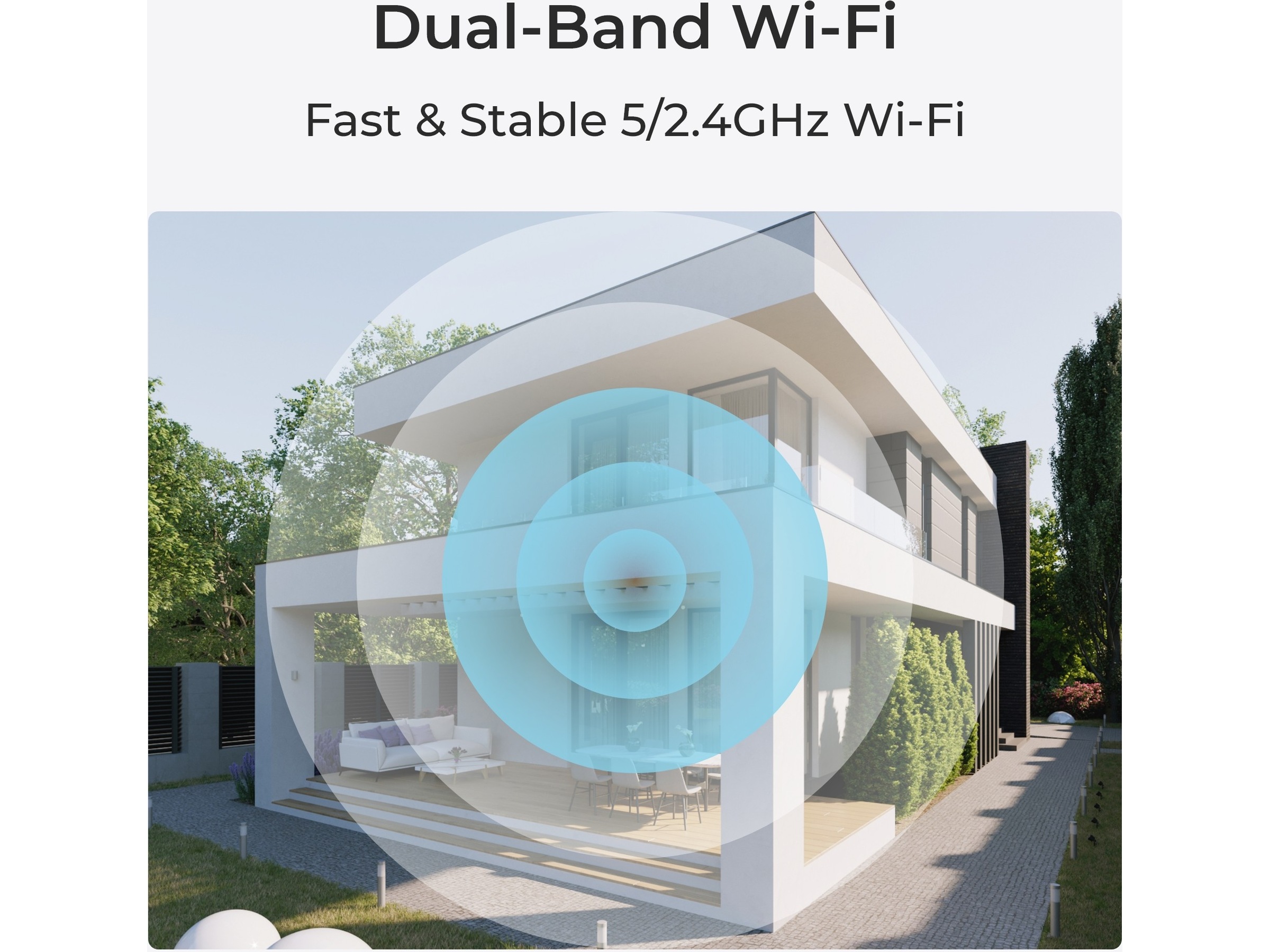 Reolink W320 WiFi övervakningskamera utomhus Övervakningskamera