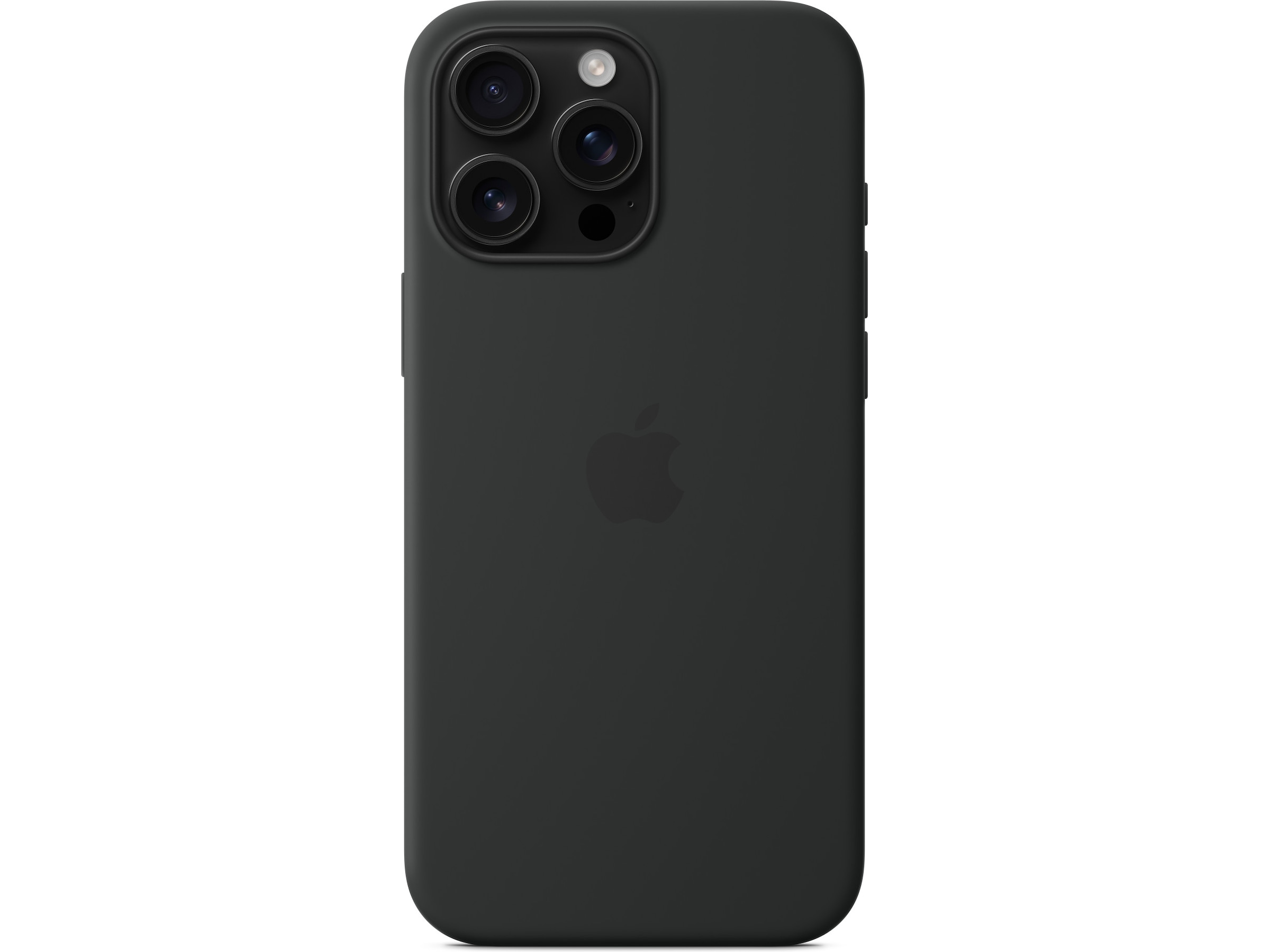 Apple iPhone 16 Pro Max Silikonskal (svart) Skydd