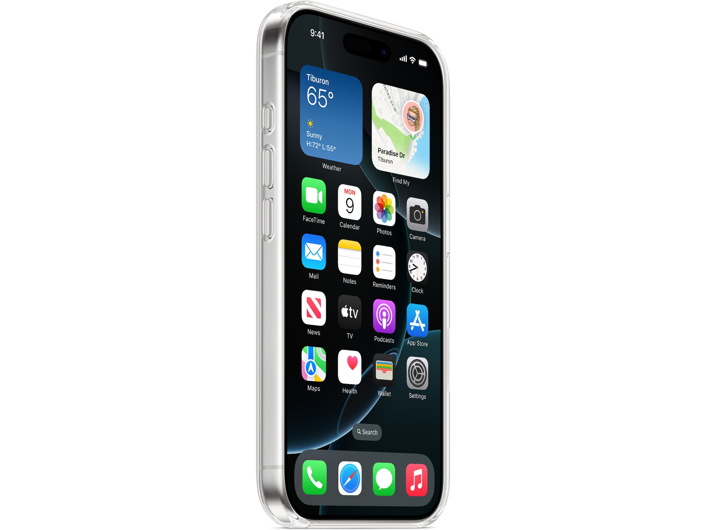 Apple iPhone 16 Pro Transparent Skal (transparent) Skydd