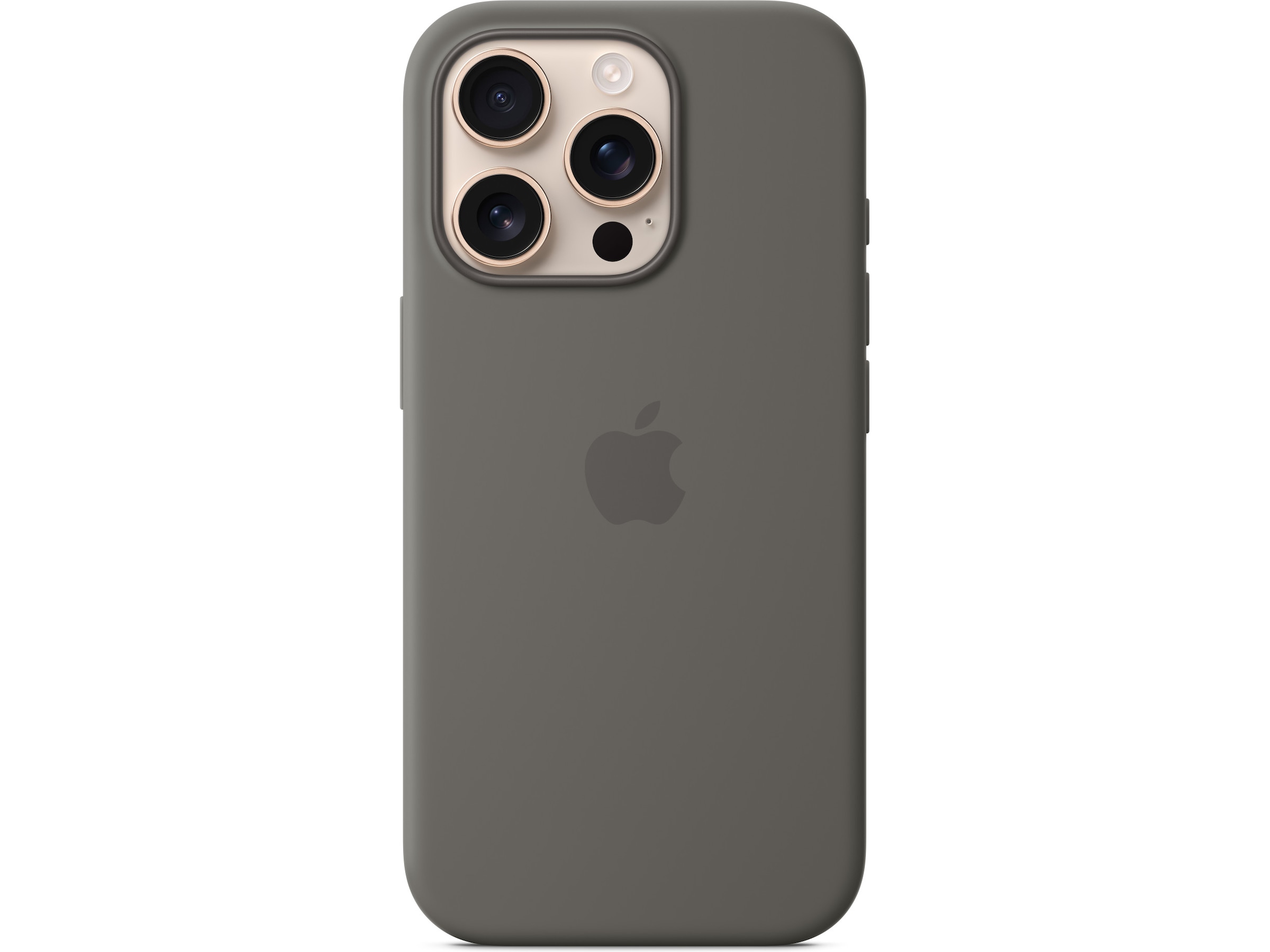 Apple iPhone 16 Pro Silikonskal (granitgrå) Skydd