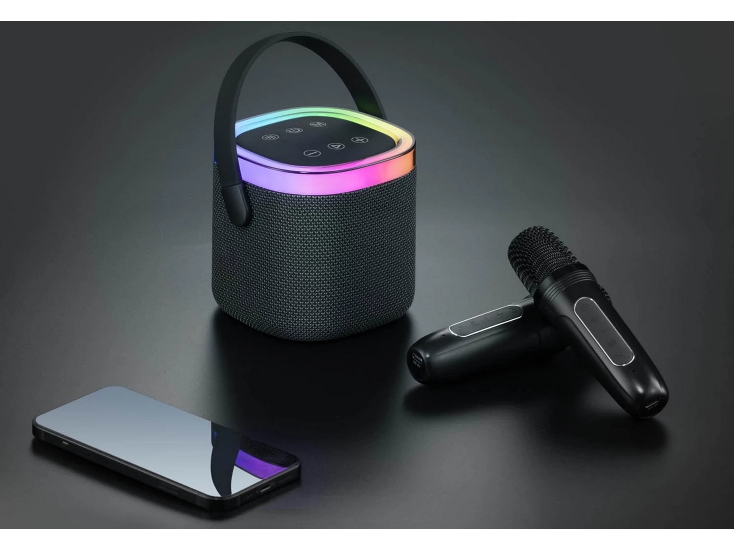 Andersson KEM-D3000 Bärbar karaokehögtalare med 2 mikrofoner Trådlös / Bluetooth högtalare