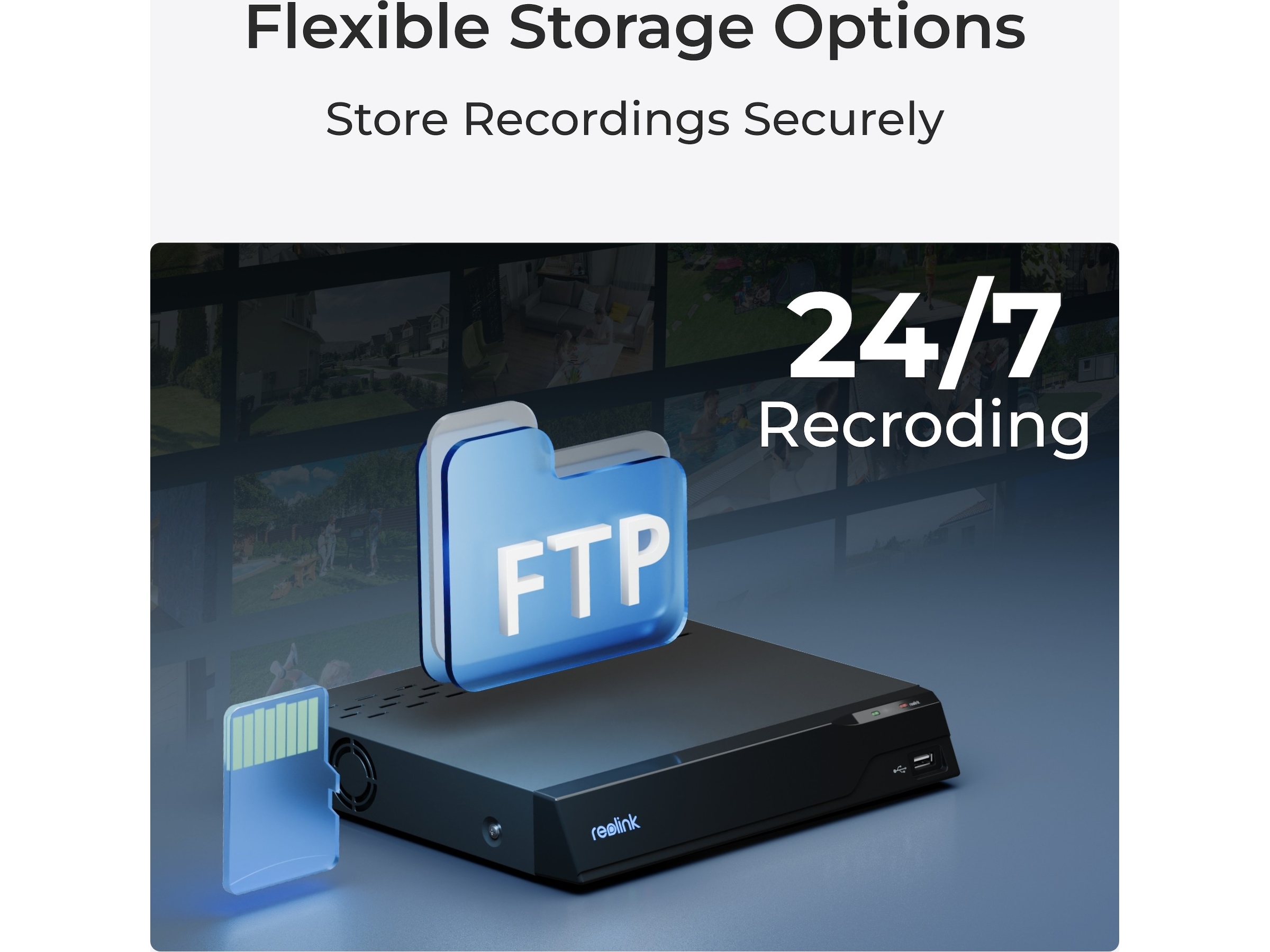 Reolink W320 WiFi övervakningskamera utomhus -B-Grade Demo hem & hushåll