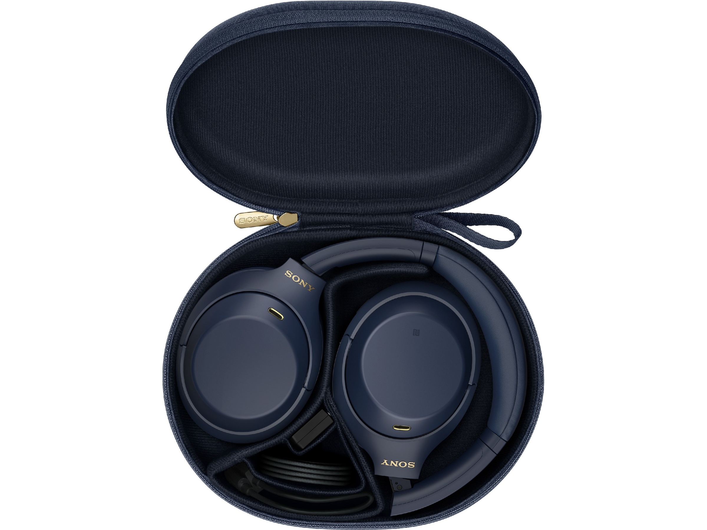 Sony WH-1000XM4 Trådlösa hörlurar, Over-Ear (blå) Hörlurar