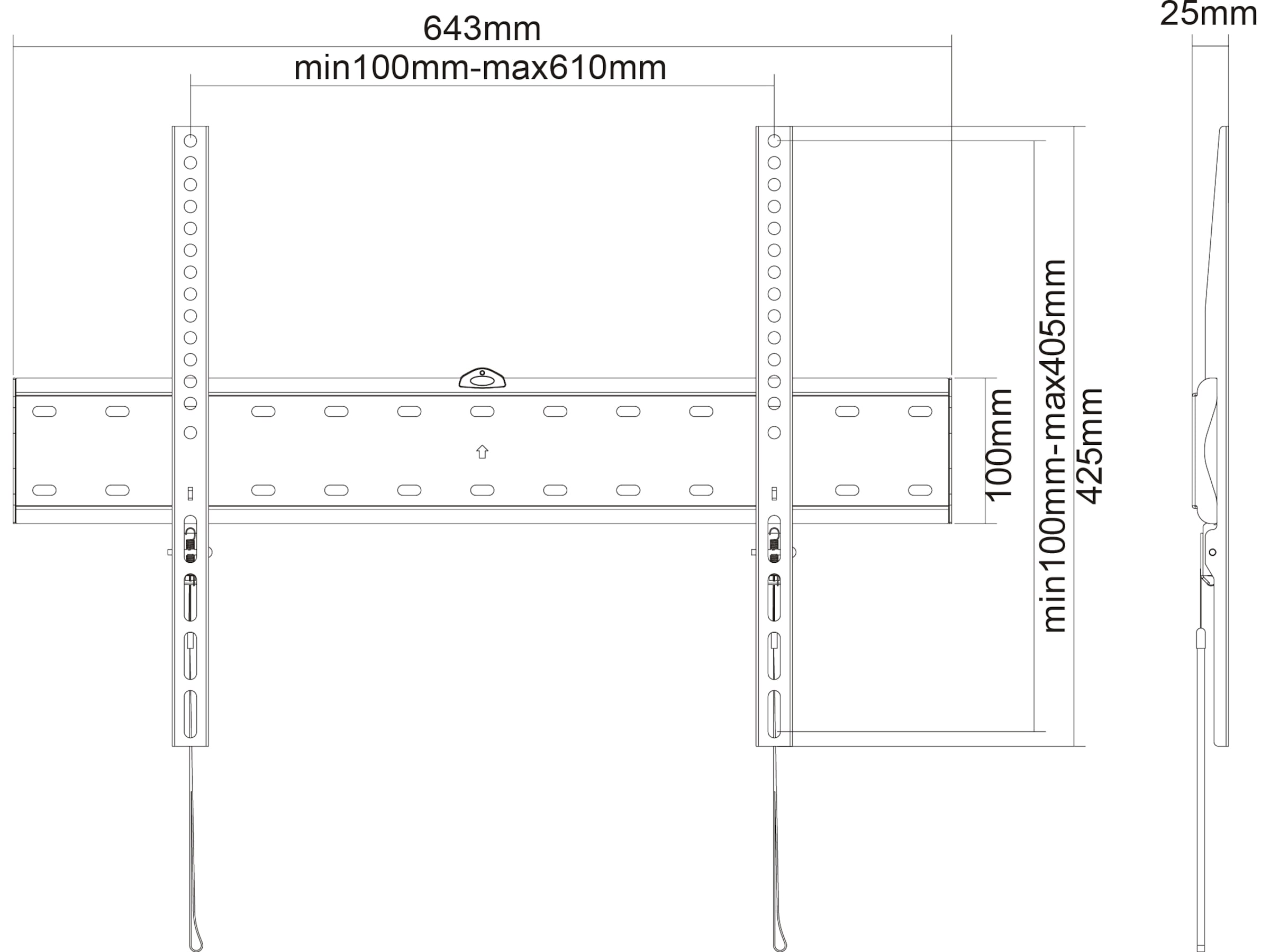 Andersson FDW 2.3 väggfäste TV slim 37-70" Väggfäste & TV-stativ