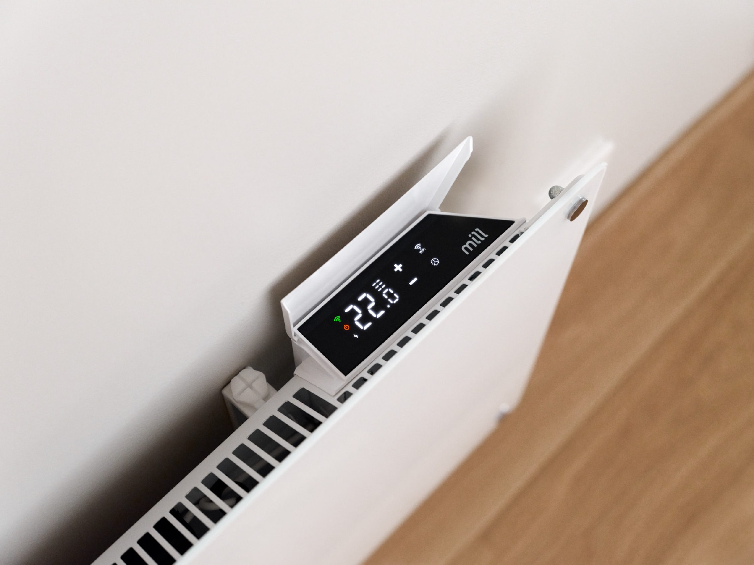 Mill Glas WiFi Gen 3 Panelelement 400W  (vit) Panelelement