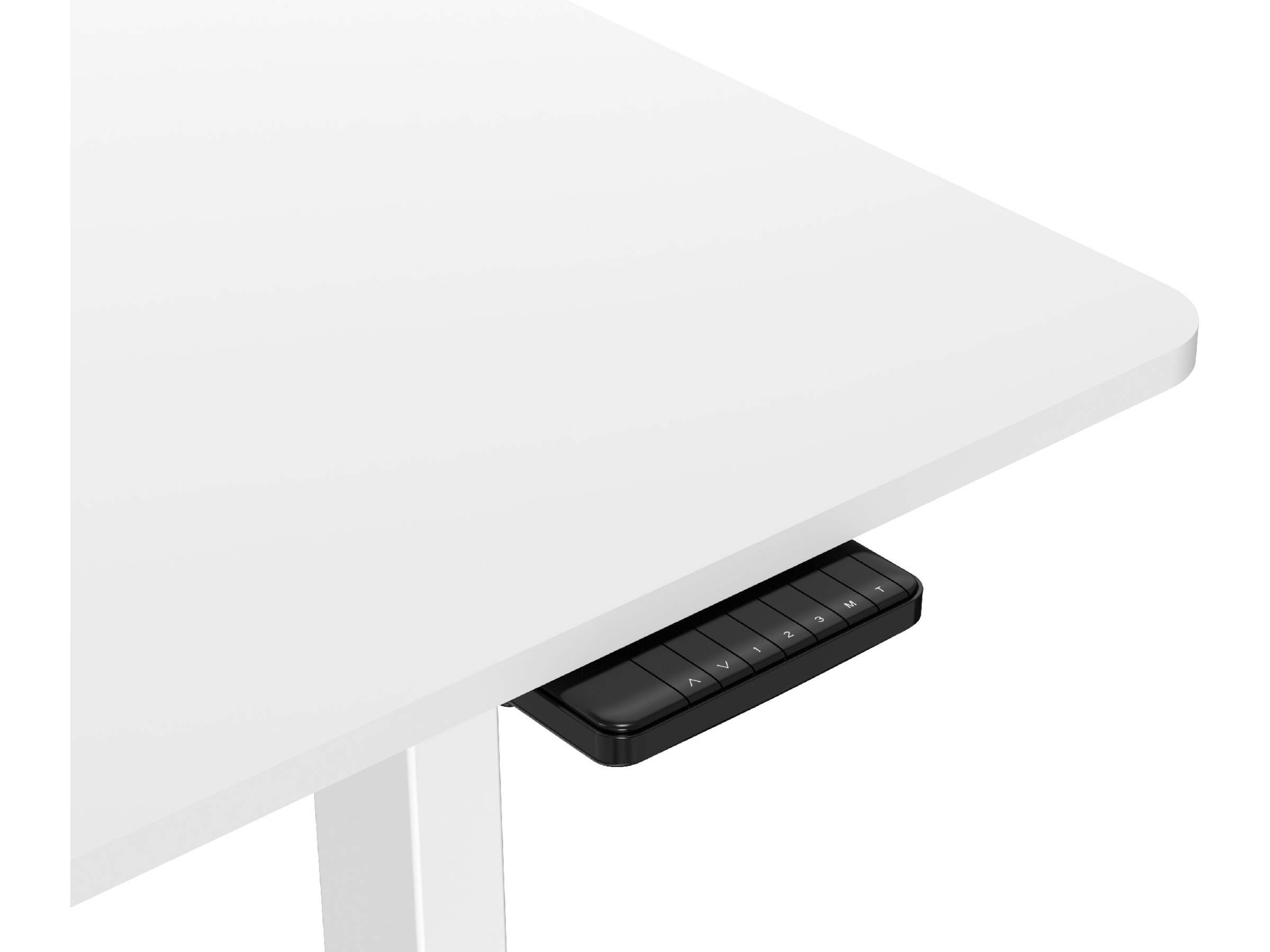 Ergonomiskt höj-/sänkbord 120cm (vit) Skrivbord