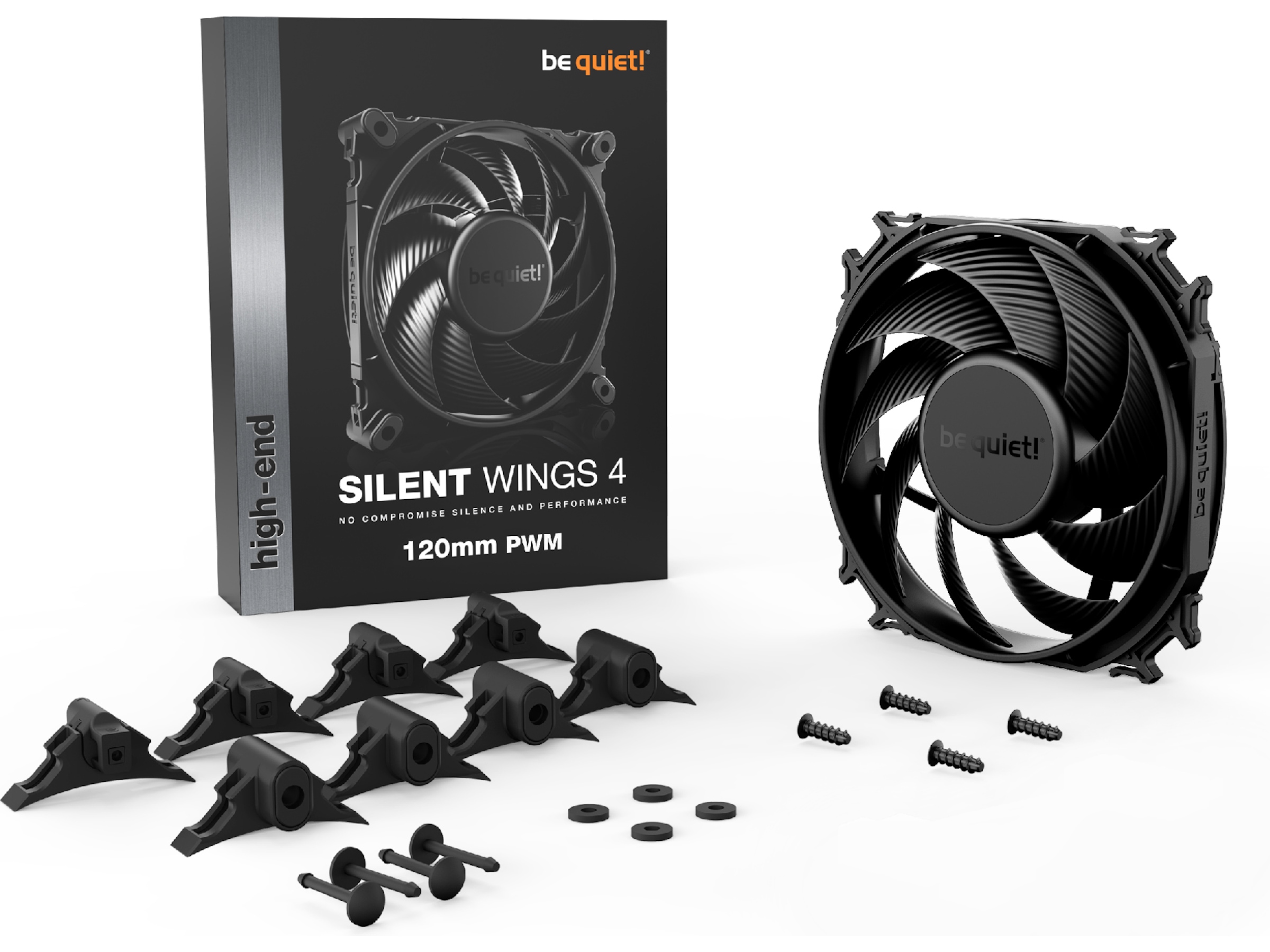 be quiet! Silent Wings 4 120mm PWM Fläkt (svart) Fläkt