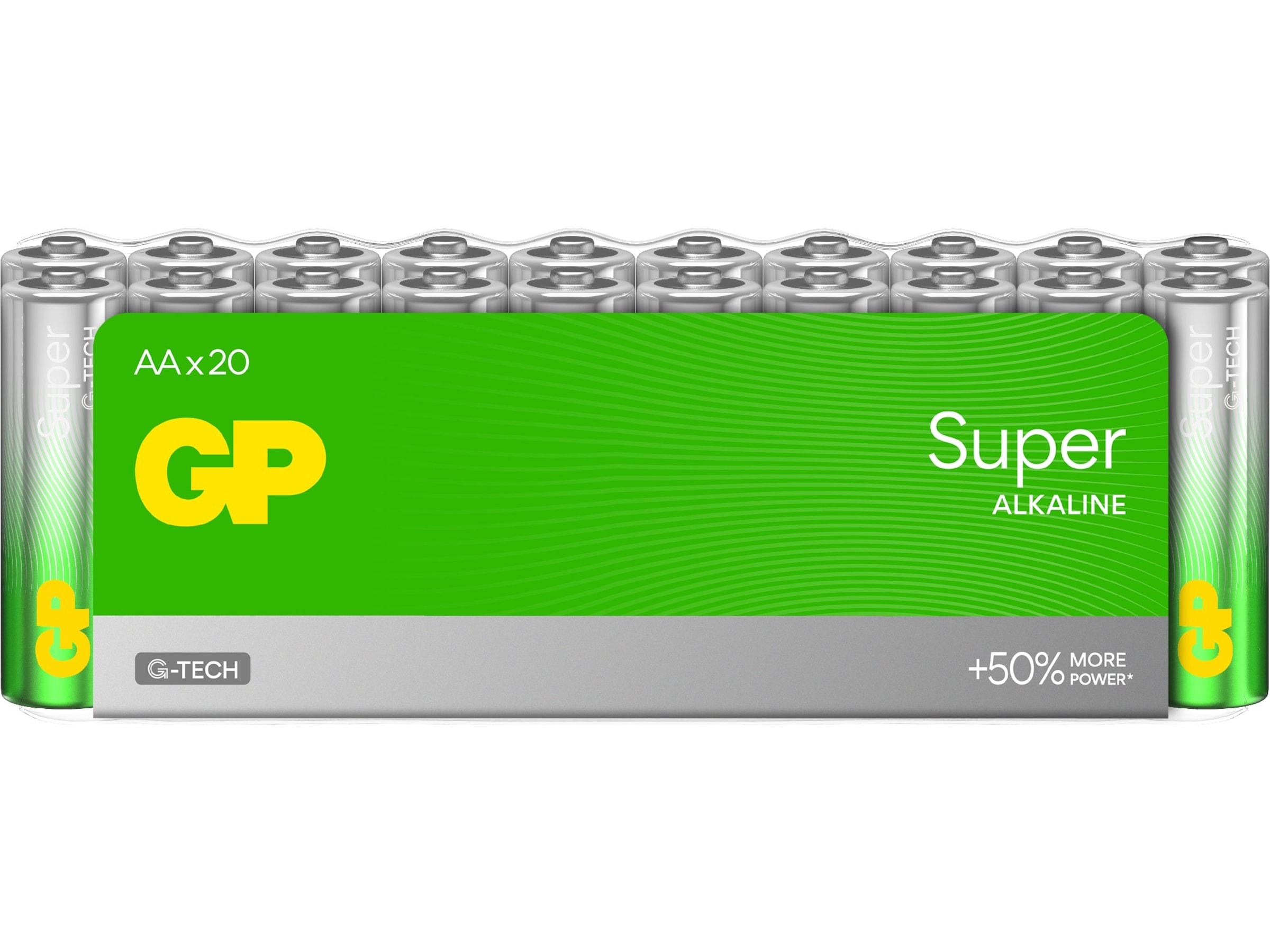 GP Super Alkaline AA/LR6 batteri, 20-pk Batterier för allmänt bruk