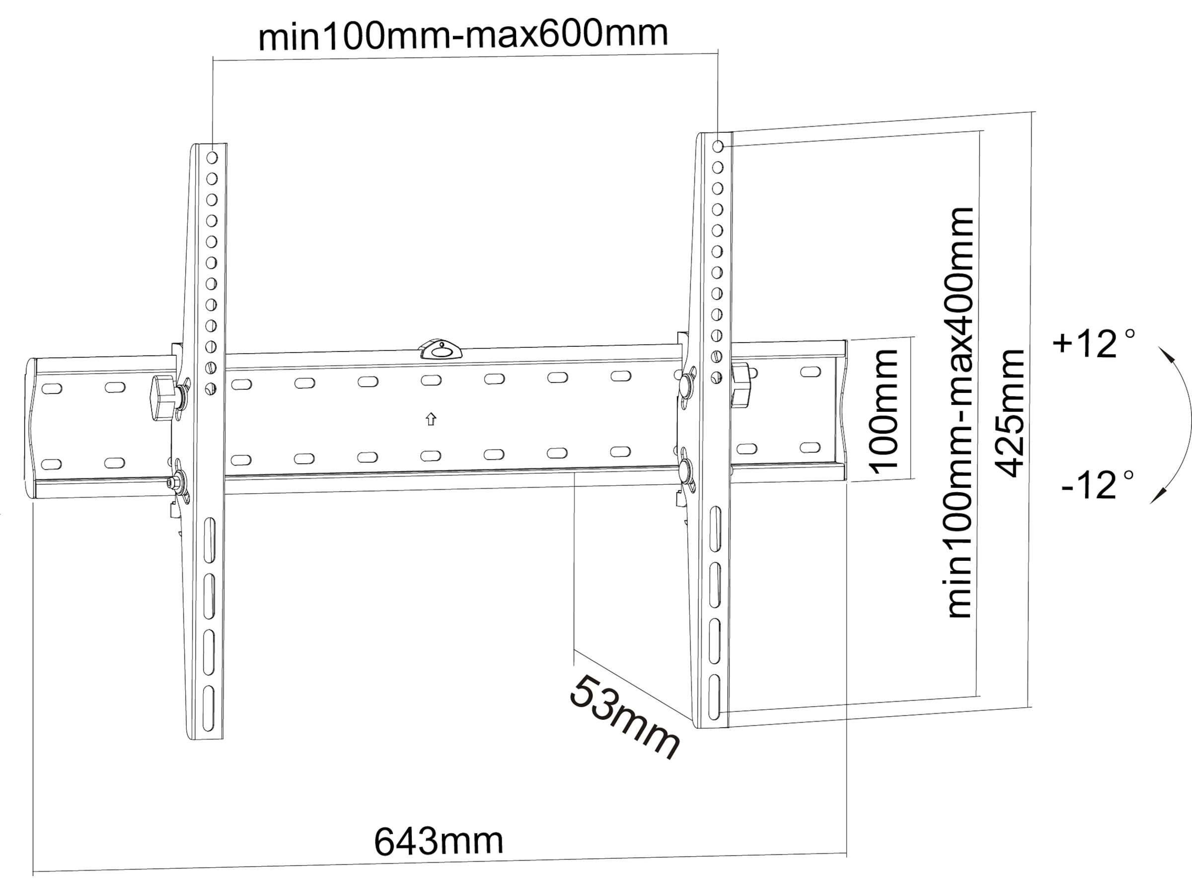 Andersson WTT 3.0 väggfäste TV 37-70" Väggfäste & TV-stativ