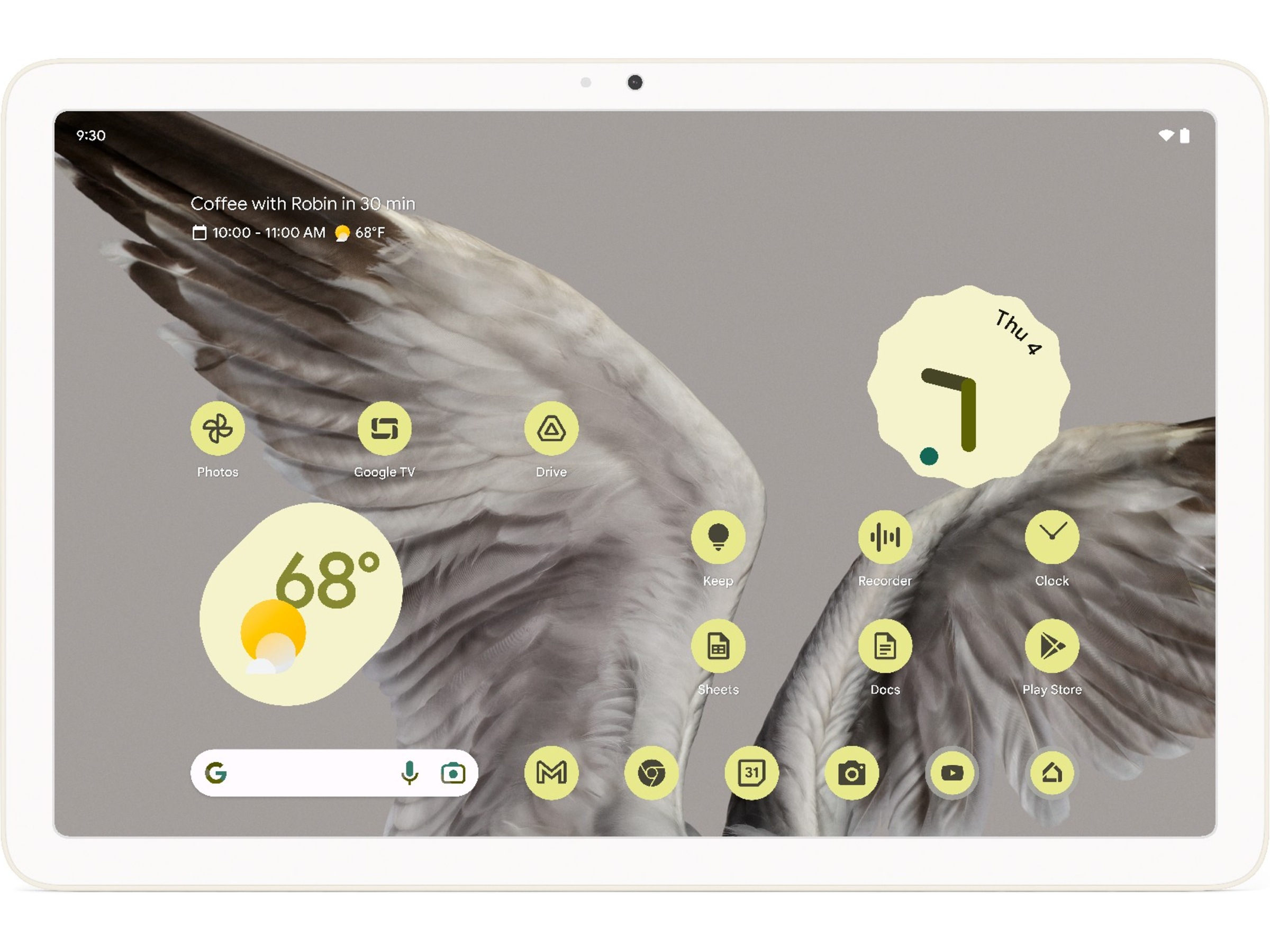 Google Pixel Tablet 256GB (porcelain) Surfplattor