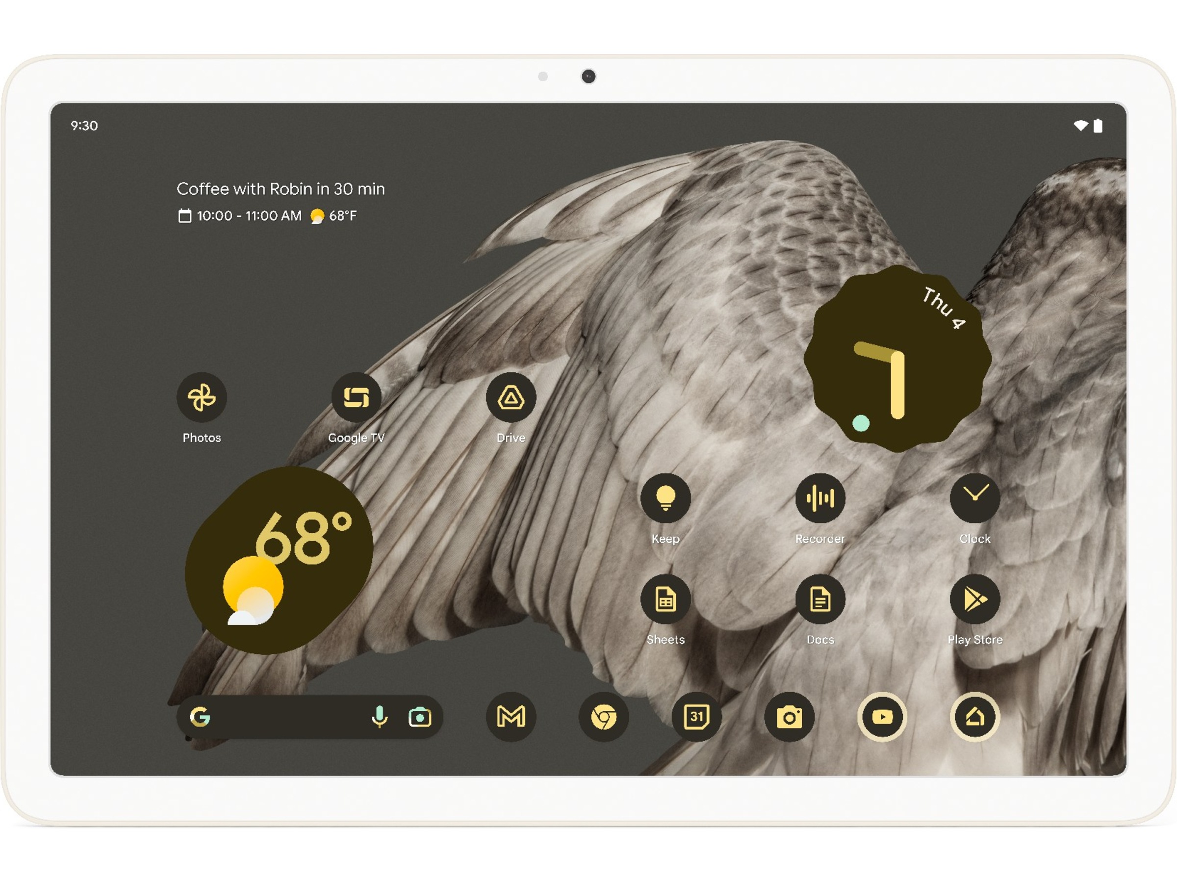 Google Pixel Tablet 256GB (porcelain) Surfplattor