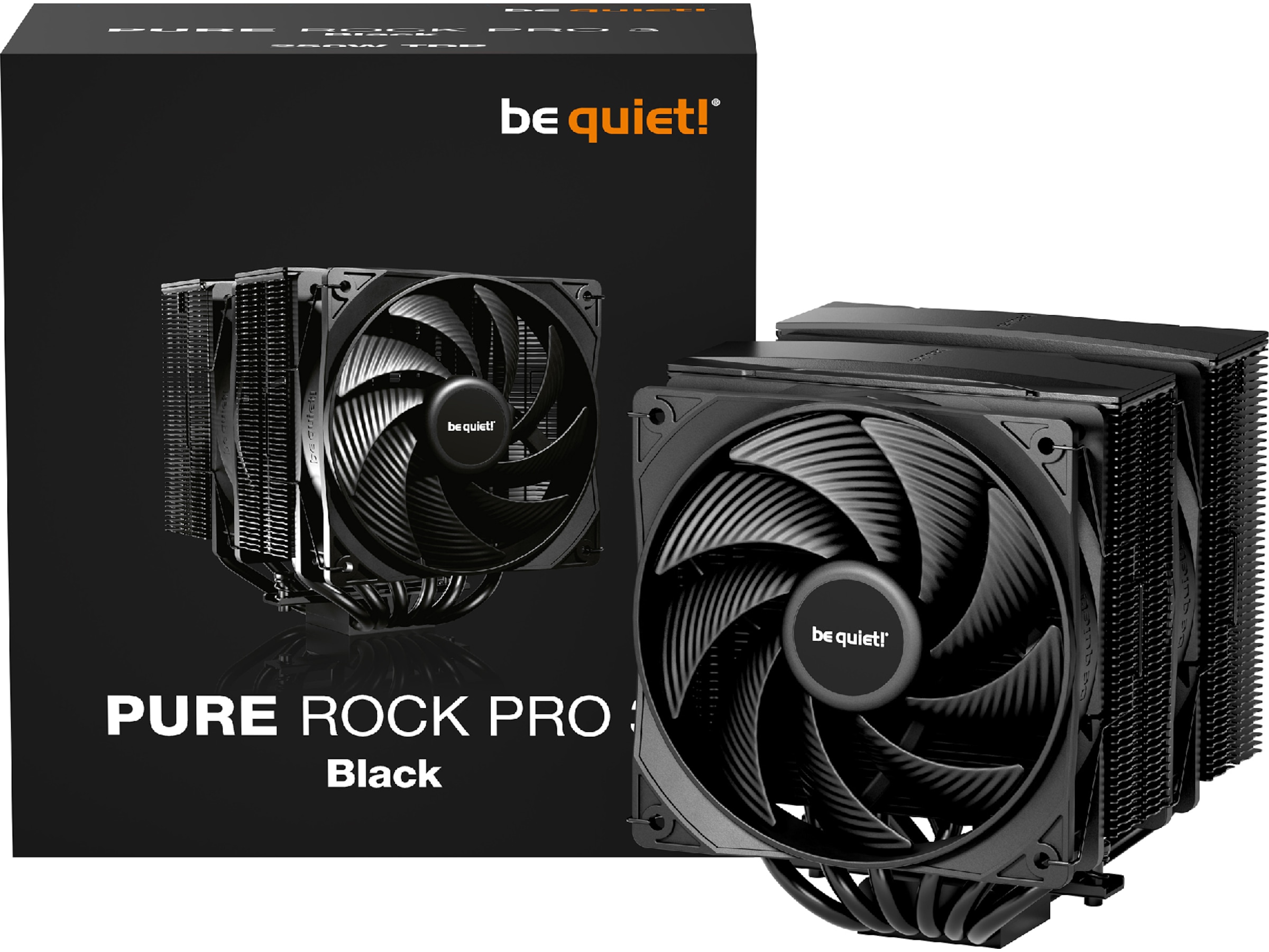 be quiet! Pure Rock Pro 3 Black CPU Kylare CPU - Luftkylning