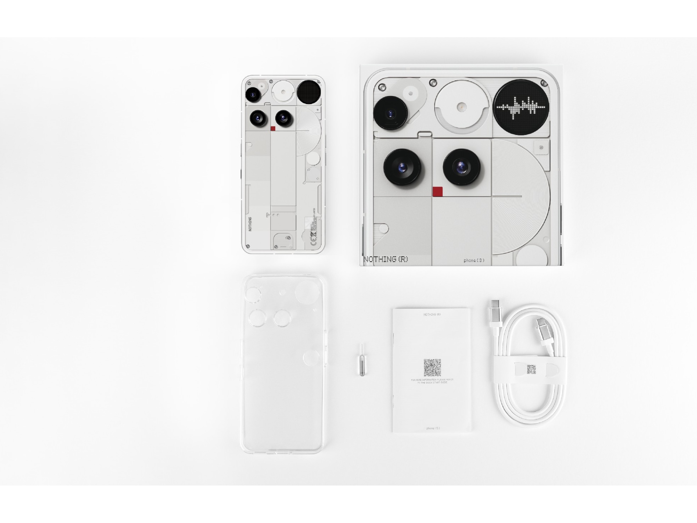 Nothing Phone (3) 512GB (vit) Mobiltelefoner