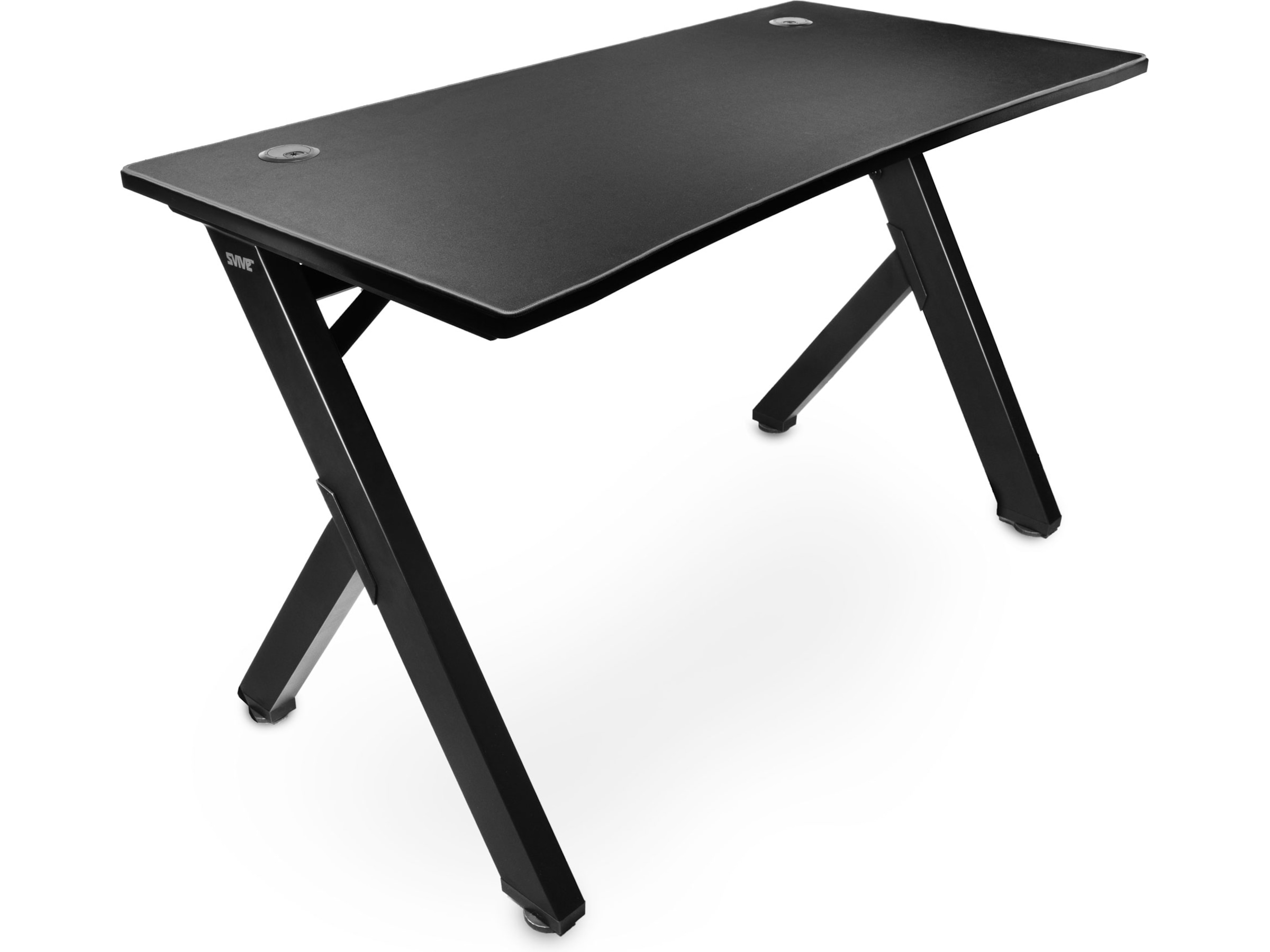 Svive Cygnus Gaming Desk matt svart med grå sömmar Gaming desk
