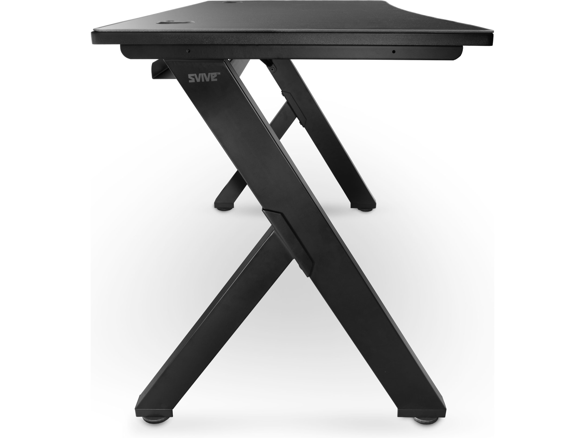 Svive Cygnus Gaming Desk matt svart med grå sömmar Gaming desk