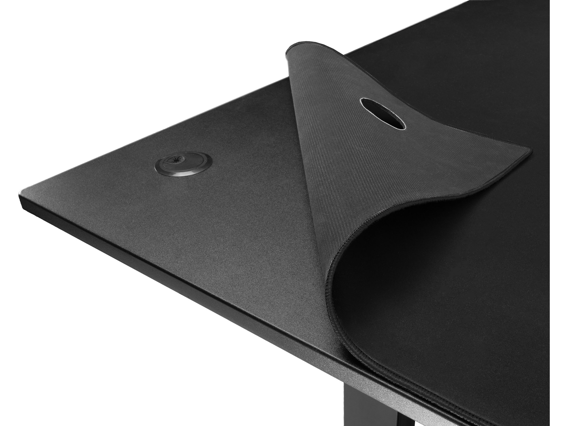 Svive Altair Gaming Desk matt svart med svarta sömmar Gaming desk