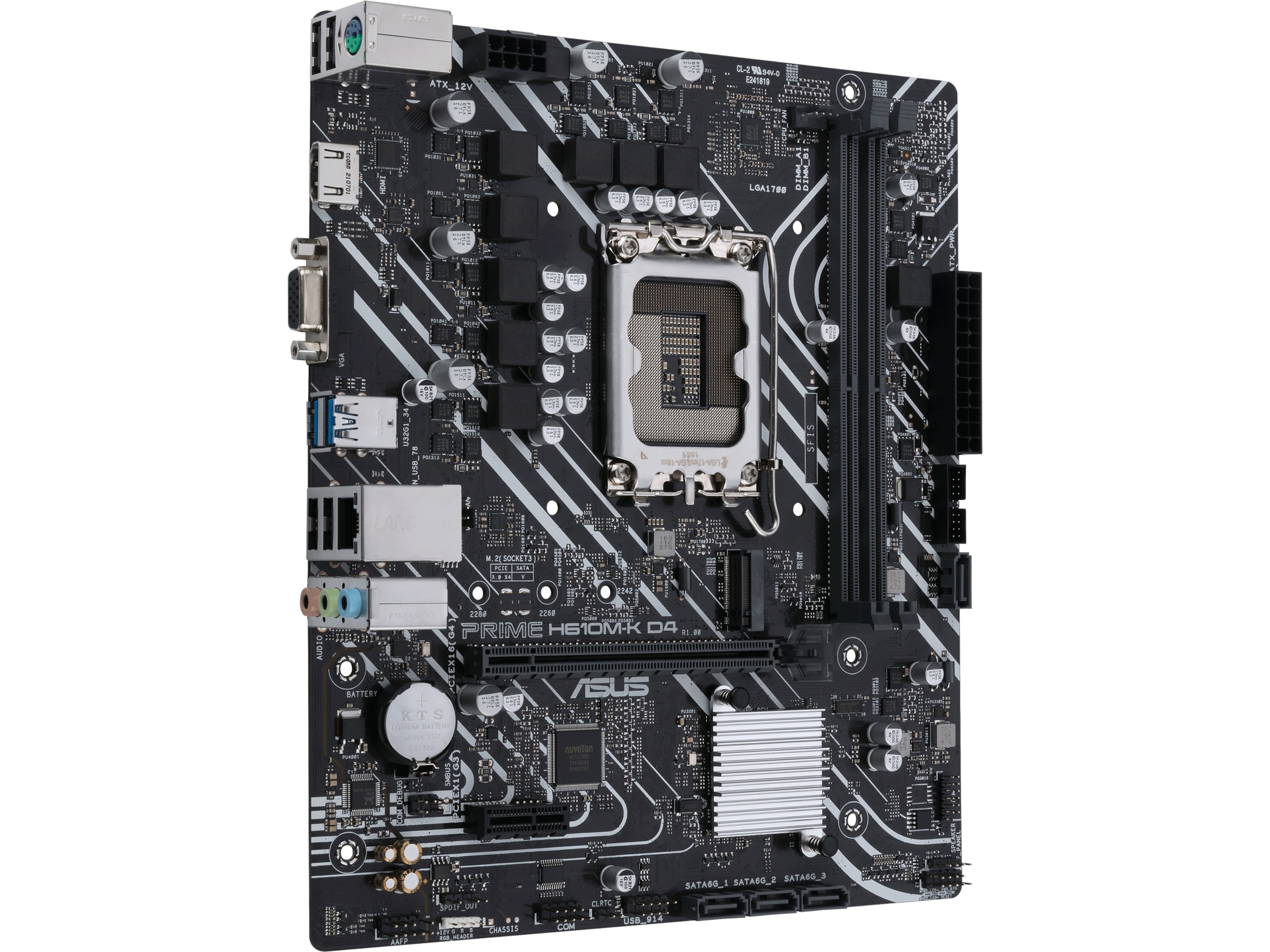 ASUS PRIME H610M-K D4 Moderkort Intel Socket