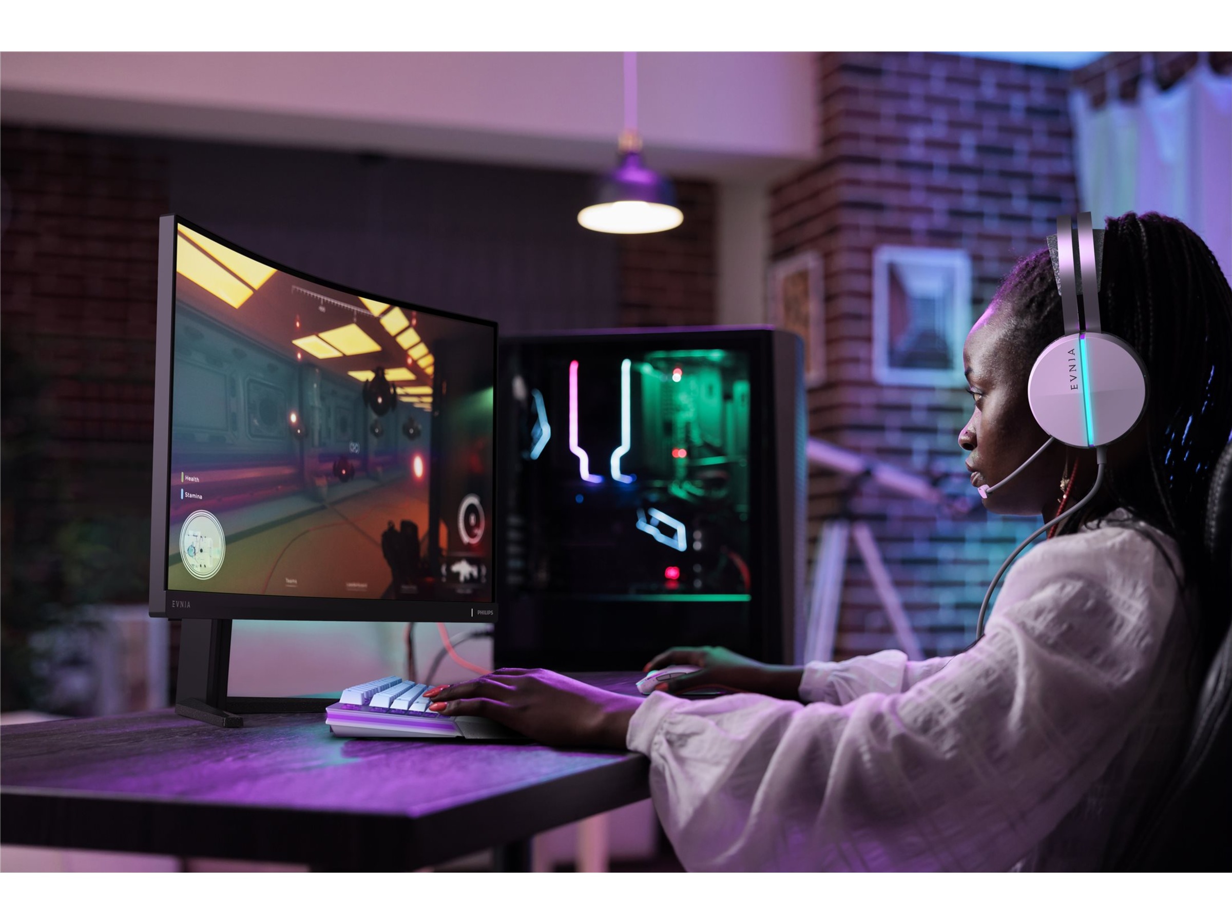 Philips 27" curved gamingskärm 27M2C5200W/00 Datorskärm