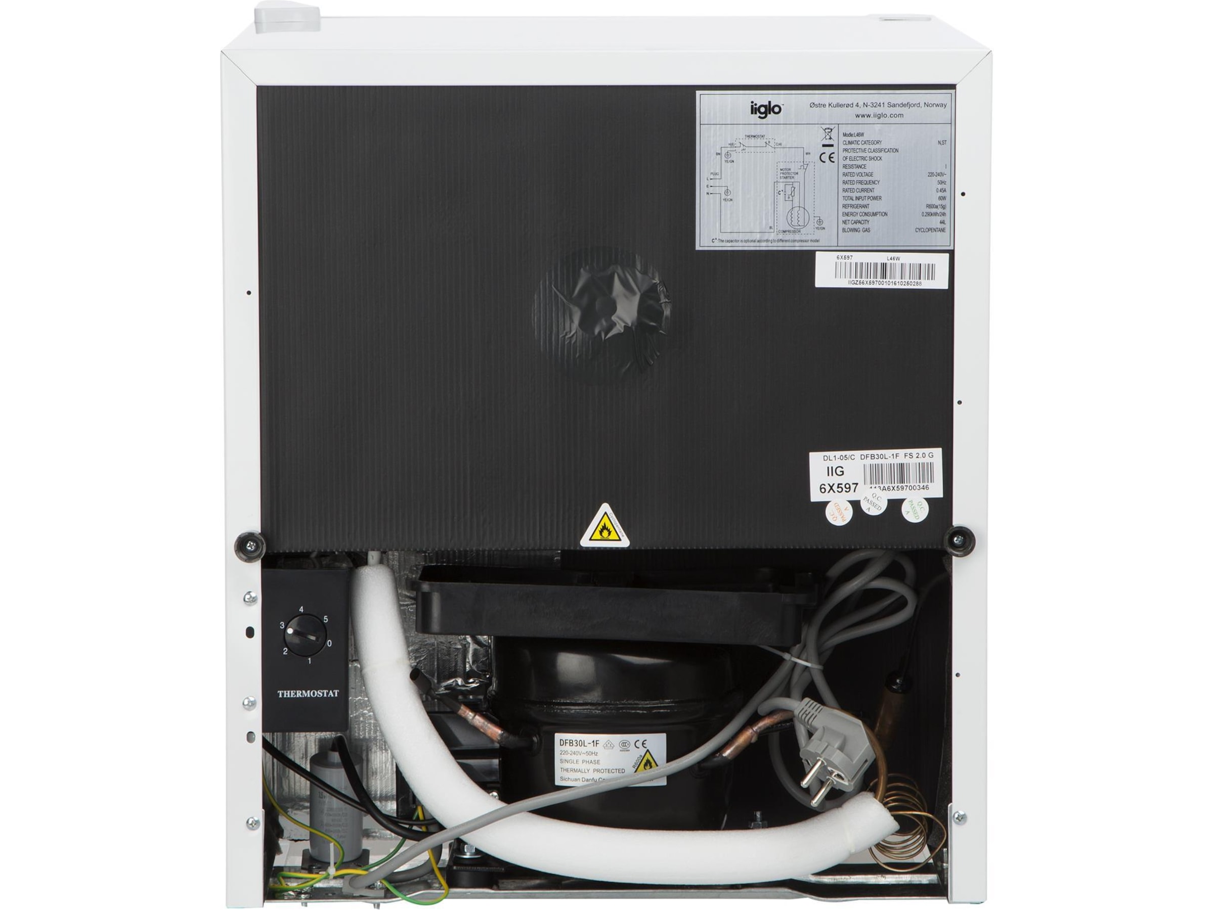 iiglo DL1-06 kylskåp (vit) Minikyl