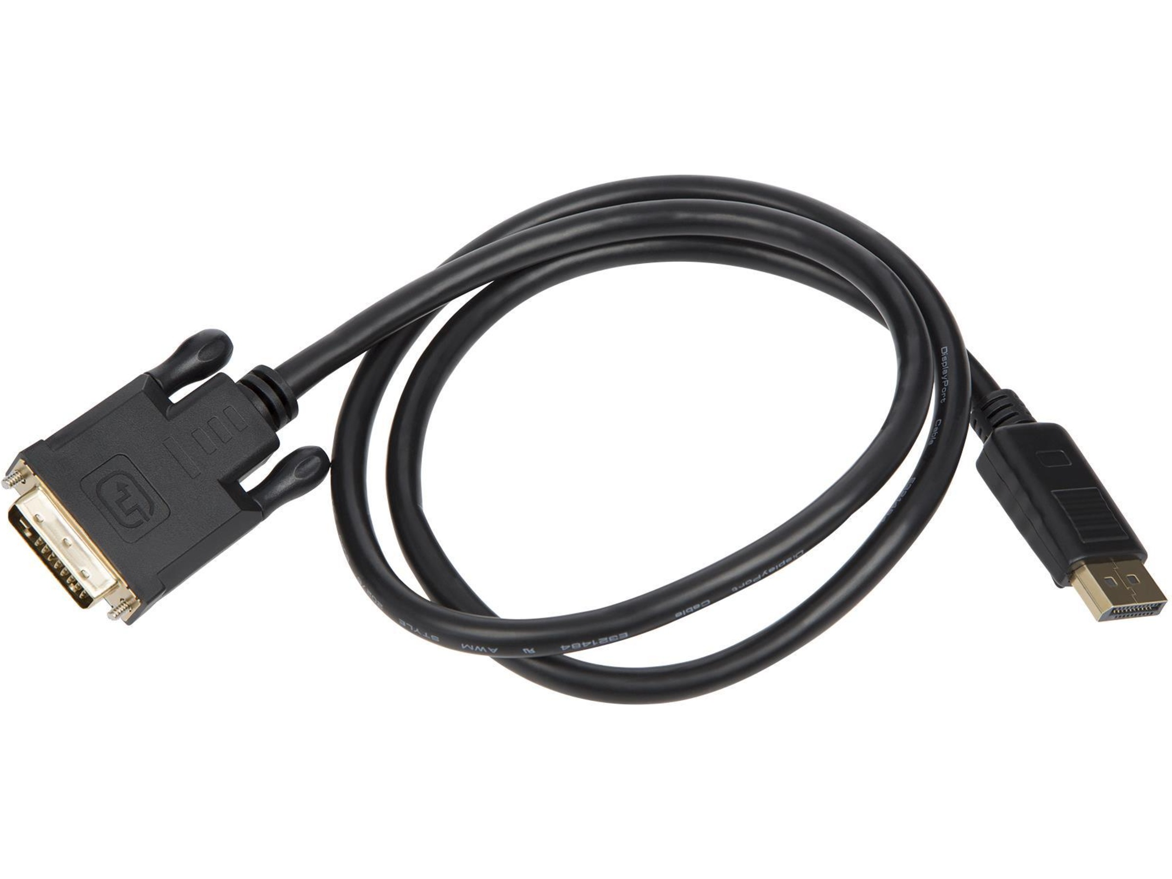Displayport till DVI-D kabel 1m (svart) Skärmkablar