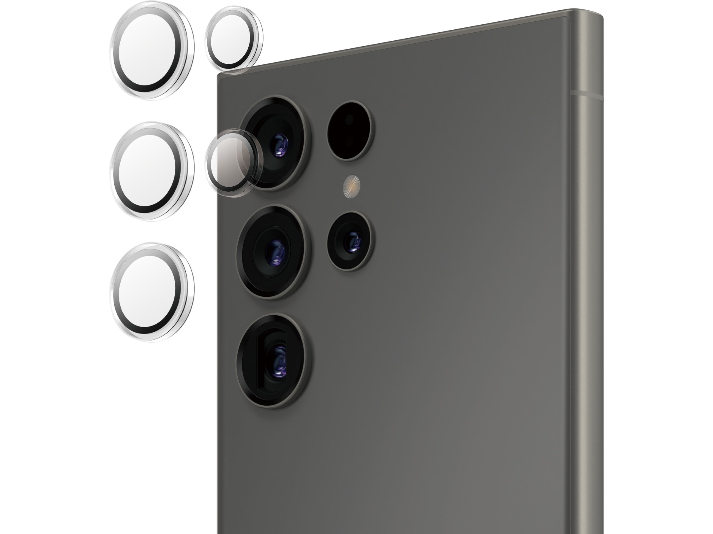 PanzerGlass Galaxy S25 Ultra Hoops Linsskydd (transparent) Skärmskydd