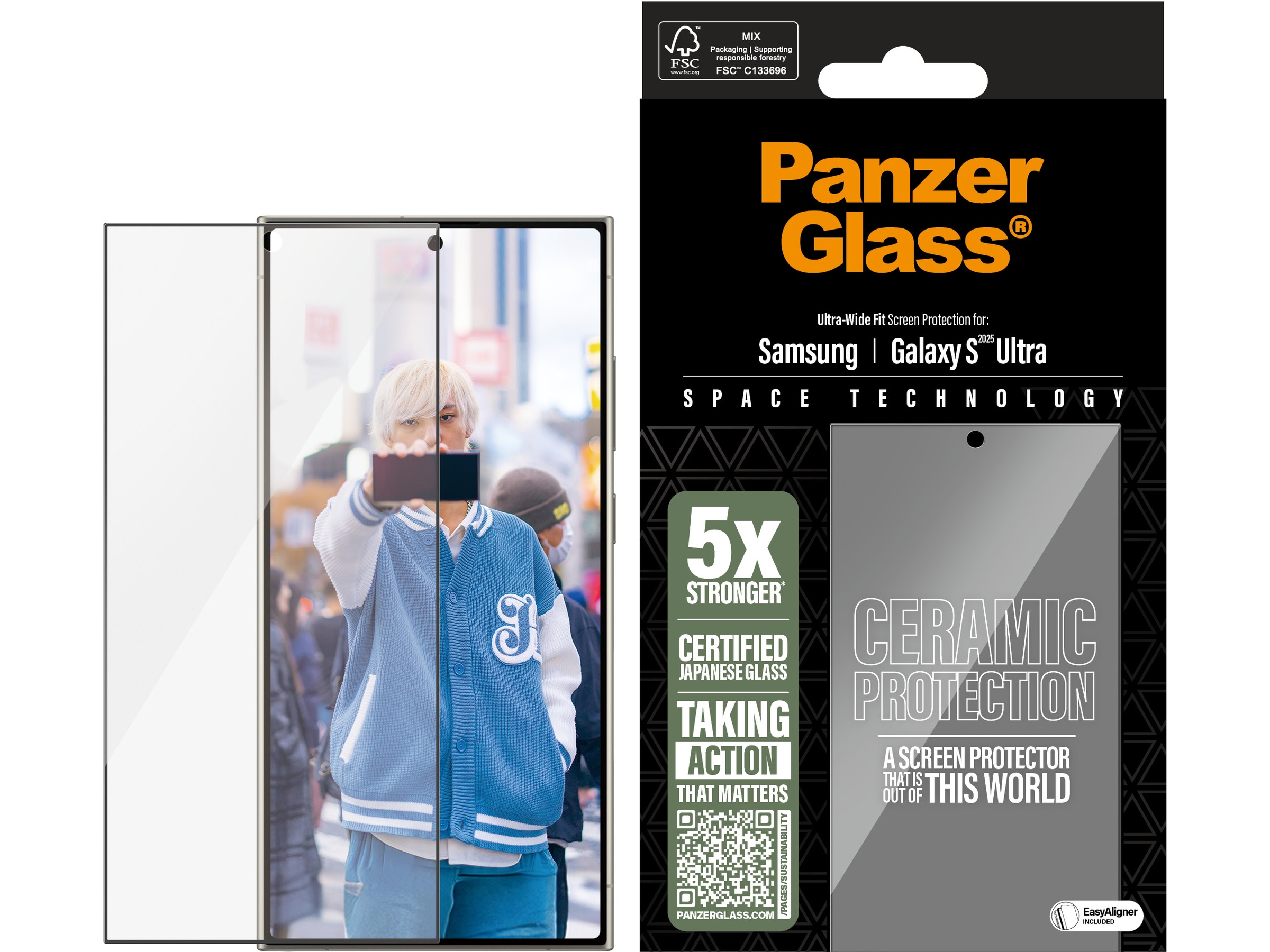 PanzerGlass Galaxy S25 Ultra Ceramic skärmskydd Skärmskydd