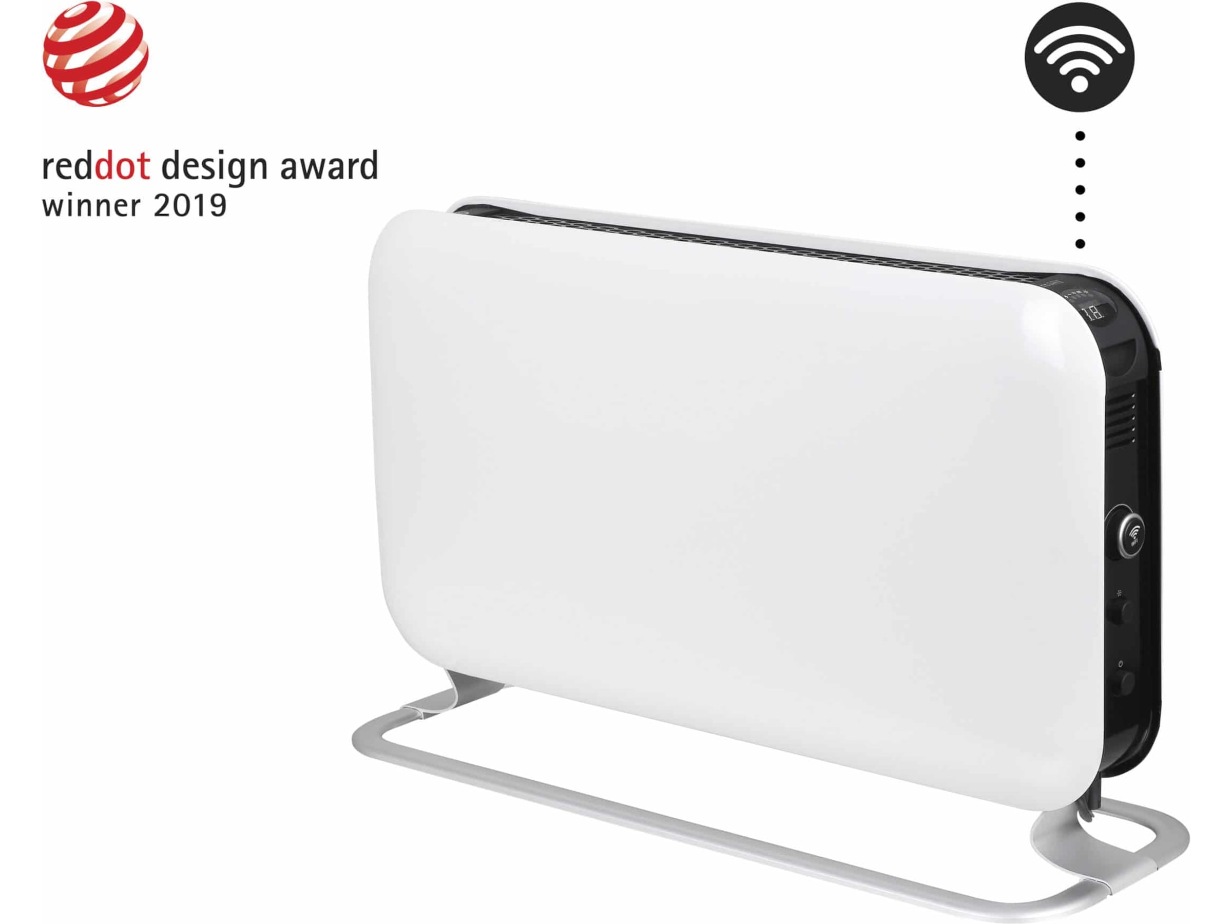 Mill WiFi golvelement 1200W (vit) Fristående element