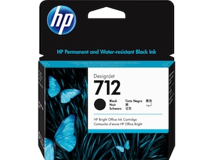 HP bläck 712 Svart Bläckpatron