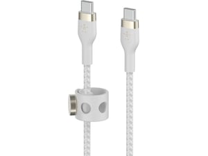 Belkin USB-C till USB-C kabel 1m (vit) USB-kablar