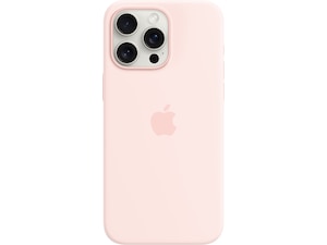 Apple iPhone 15 Pro Max Silikonskal (ljusrosa) Skydd