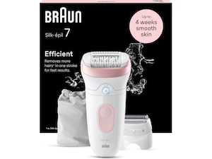 Braun Silk-épil 7 Epilator SE7-030 (vit/flamingo) Epilator & IPL-hårborttagning