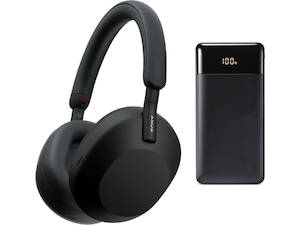 Sony WH-1000XM5 trådlösa hörlurar, Over-Ear (svart) Hörlurar