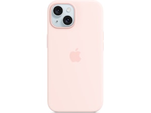 Apple iPhone 15 silikonskal (lys rosa) Skydd