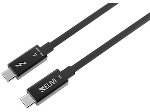 Elivi Thunderbolt 4 kabel 1m (svart) USB-kablar