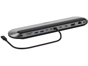 Belkin Universal 11-i-1 Pro Docking (grå) Dockningsstation och USB-hub