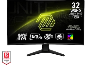 MSI 32" curved gamingskärm MAG 32CQ6F Datorskärm