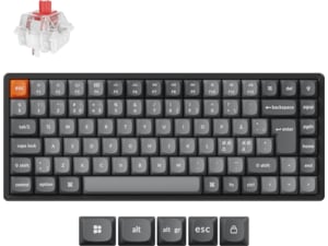 Keychron K2 MAX trådlöst gamingtangentbord (super red) Gamingtangentbord