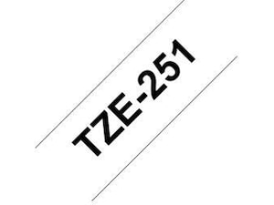 Brother Tape 24mm Svart/Vit Label-produkter Brother Tape 24mm Svart/Vit Label-produkter
