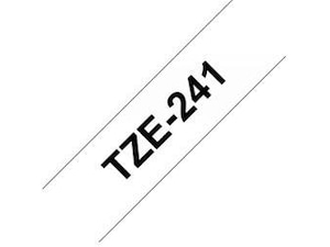 Brother Tape 18mm Svart/vit Label-produkter Brother Tape 18mm Svart/vit Label-produkter